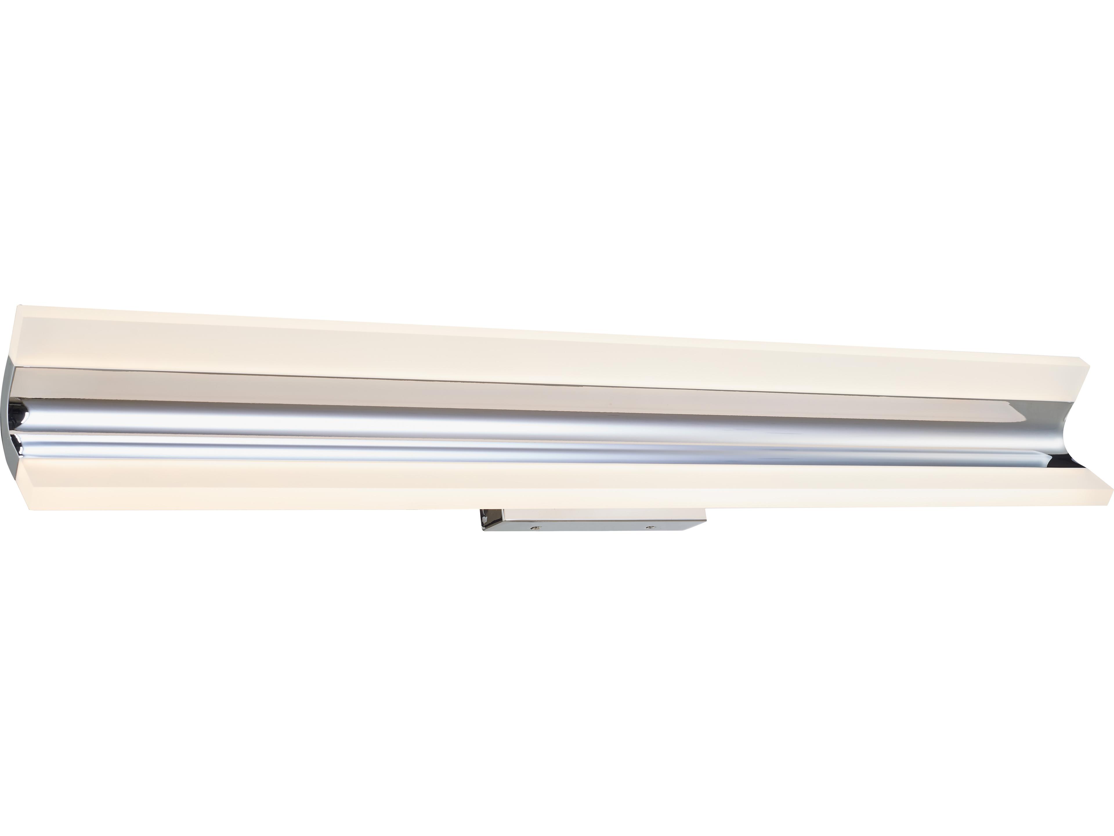 Eros 32-Inch LED Bath Vanity Light Modern Chrome