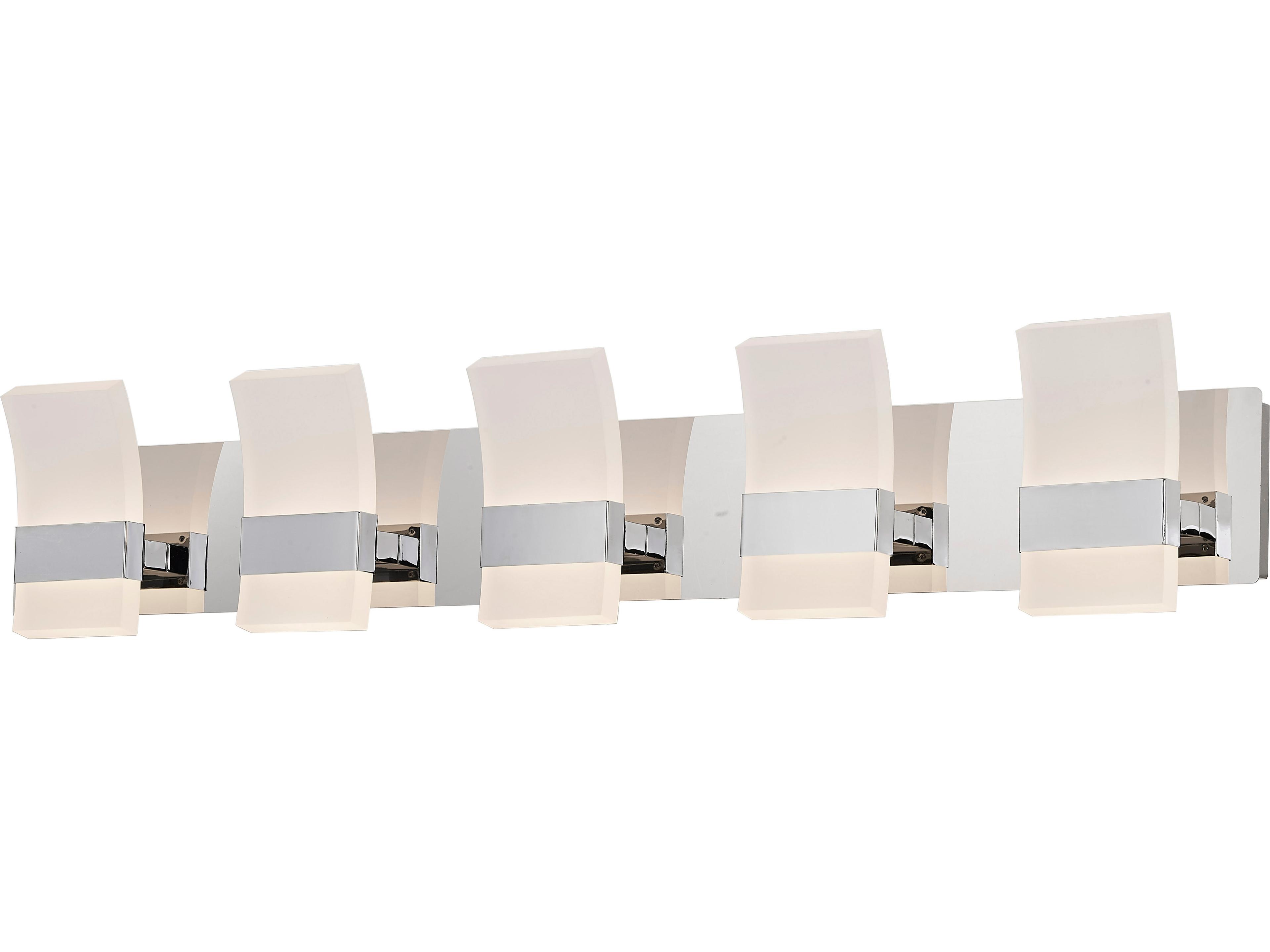 Abra Fang 10-Light Chrome Vanity Light