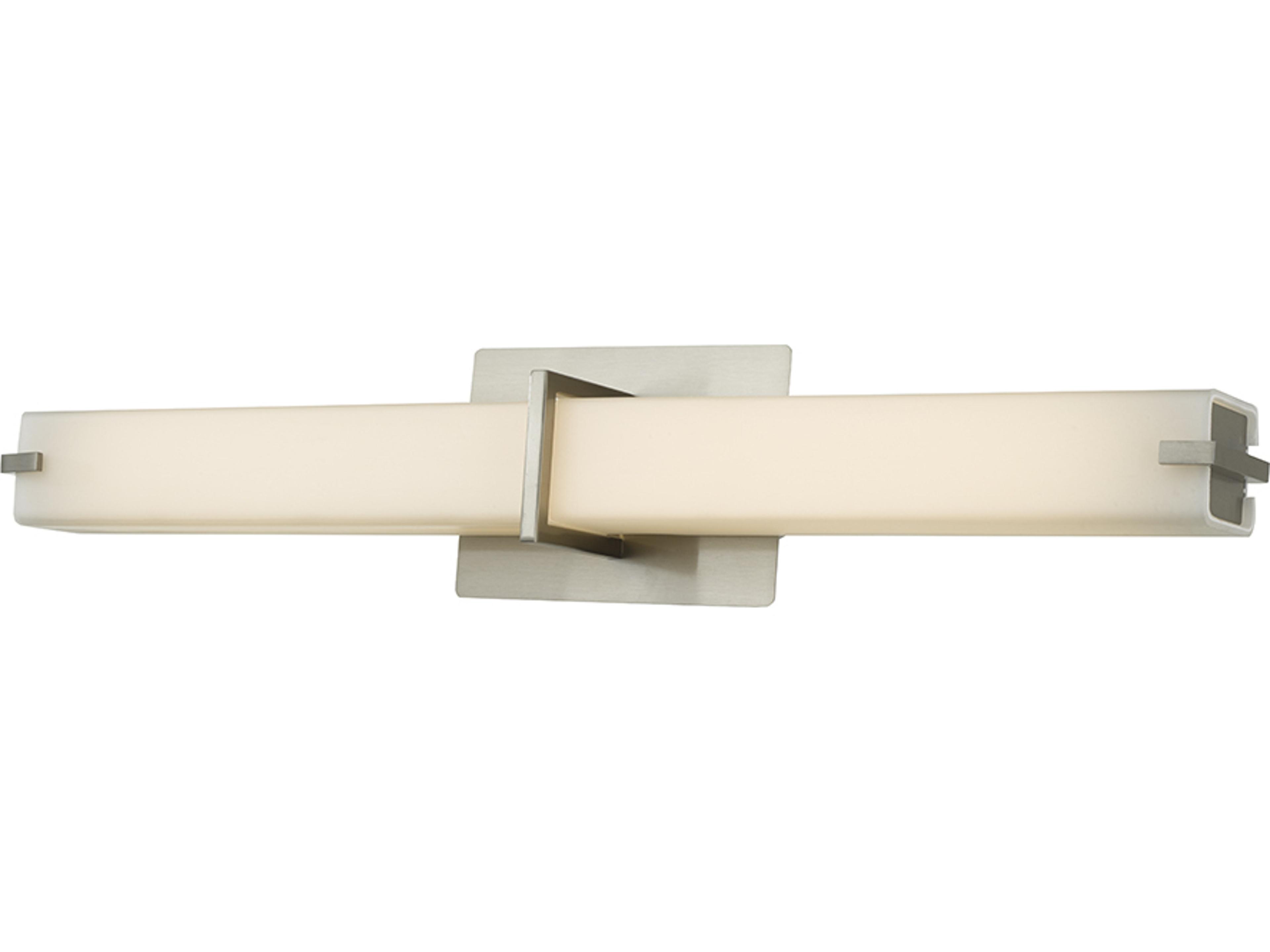 Squire LED Bath Vanity Light in Brushed Nickel