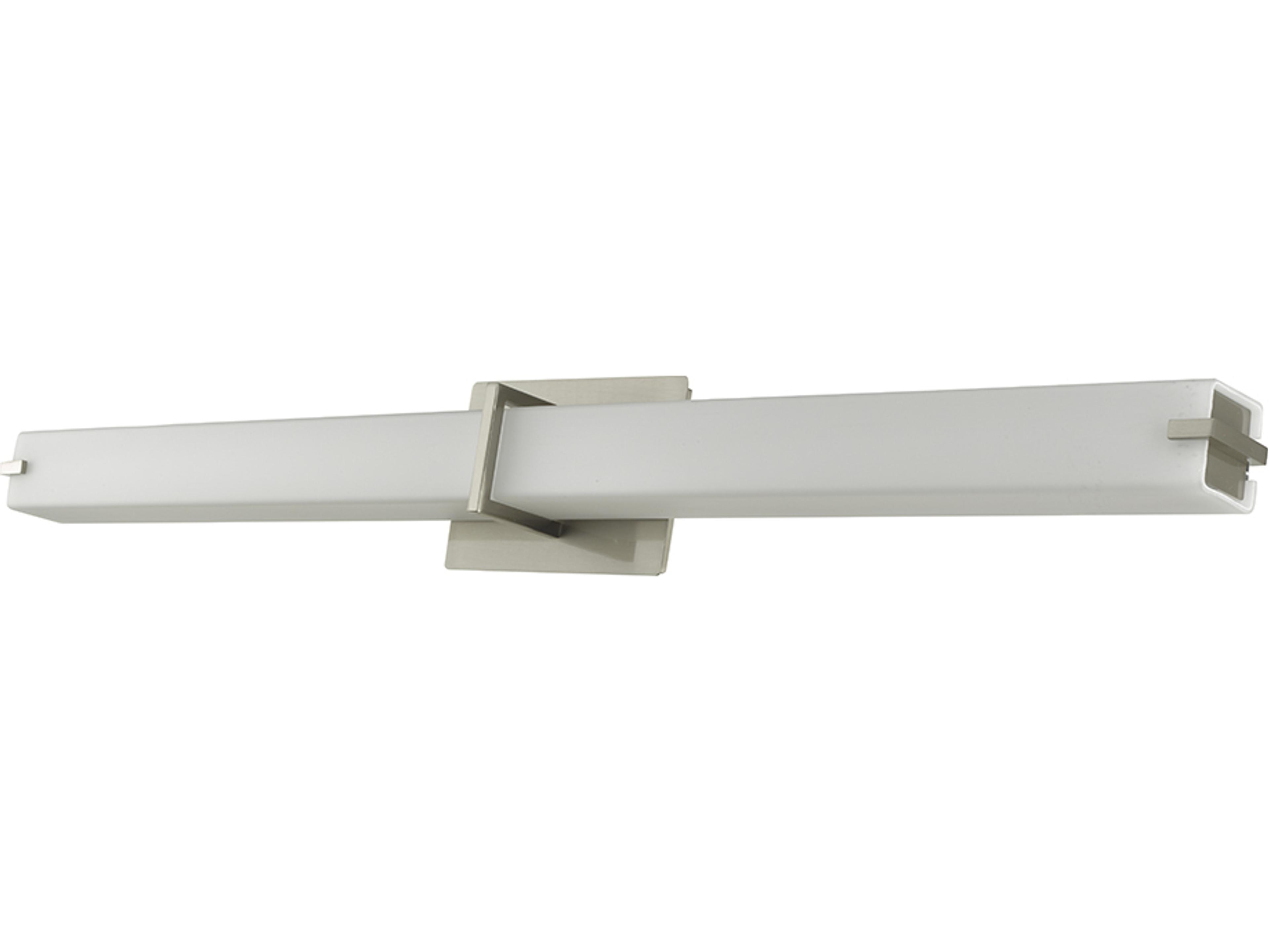Abra Squire 1-Light Brushed Nickel Vanity Light