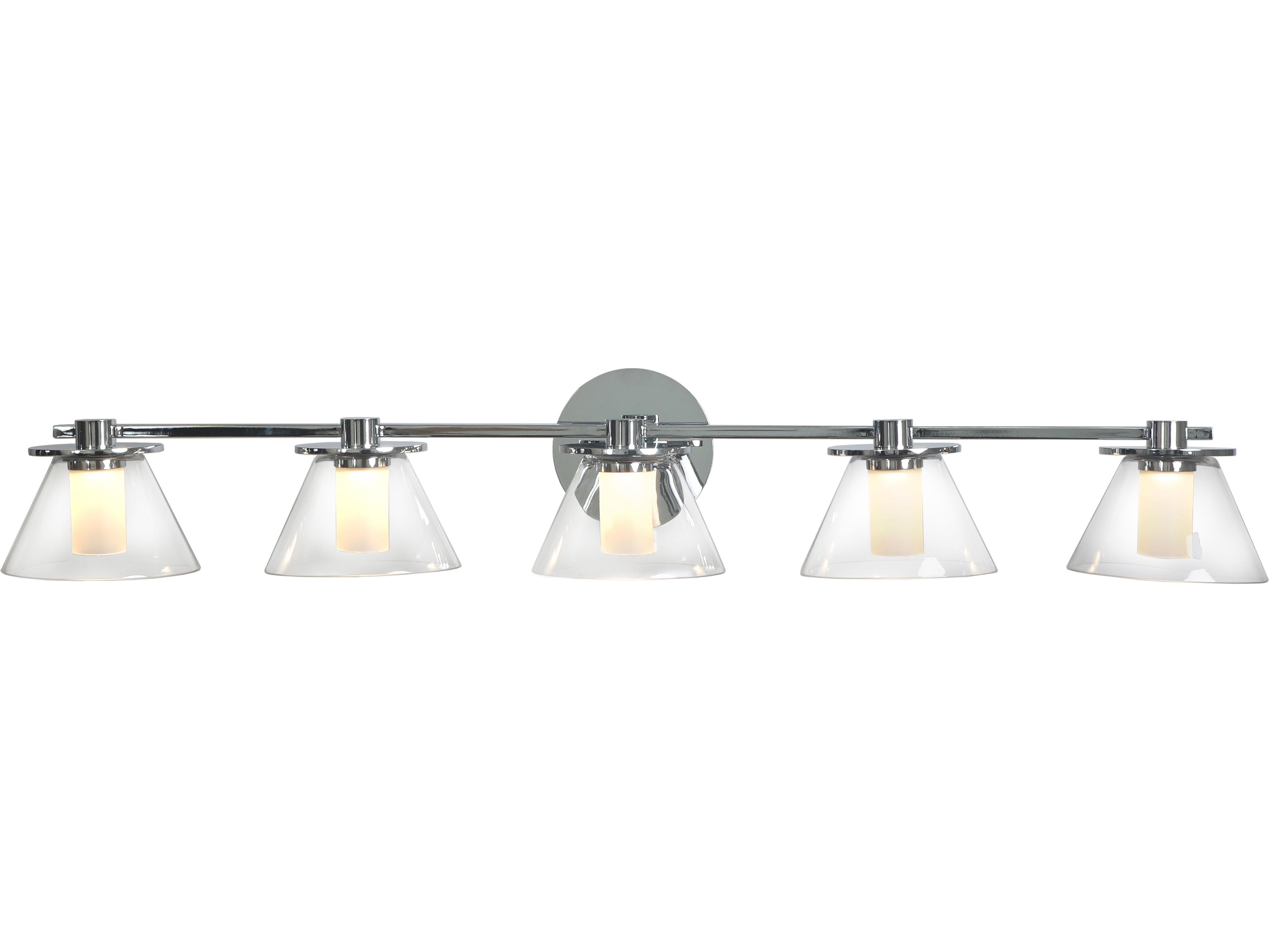 Abra Cone 5-Light Chrome Vanity Light