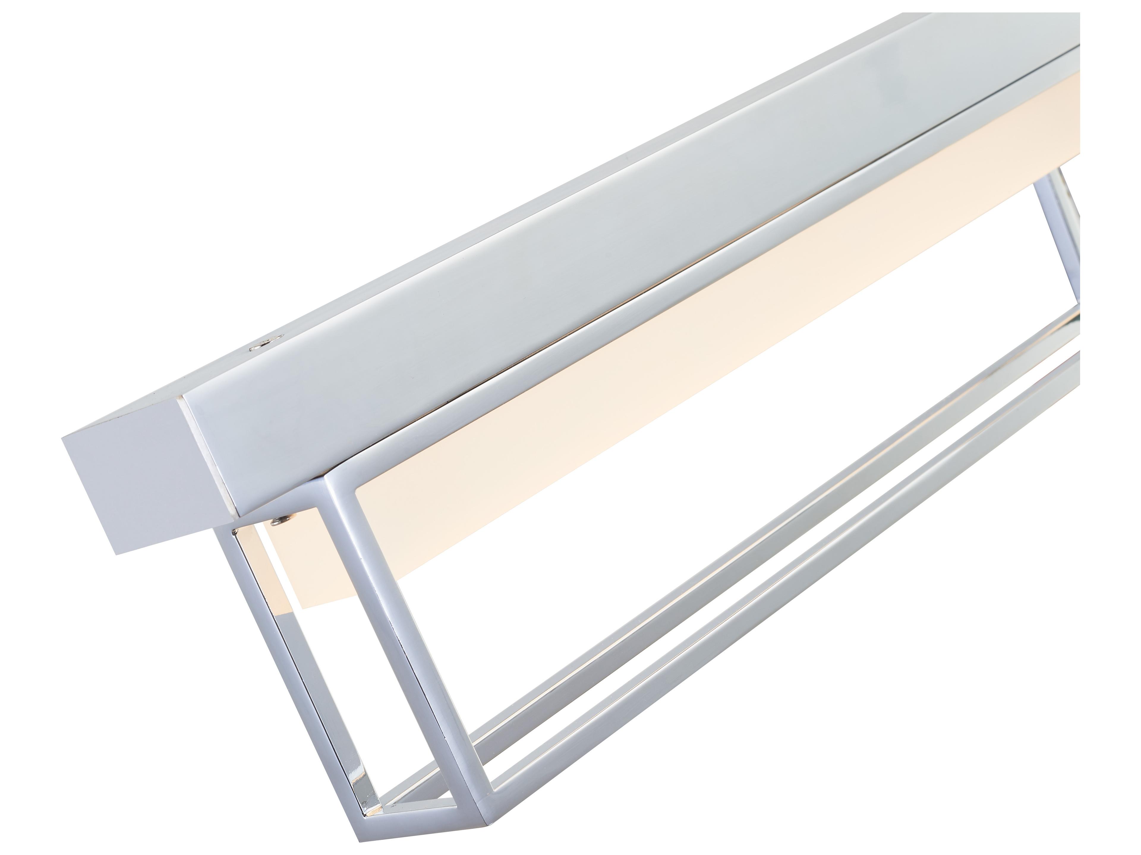 Abra Pane 2-Light Chrome Vanity Light