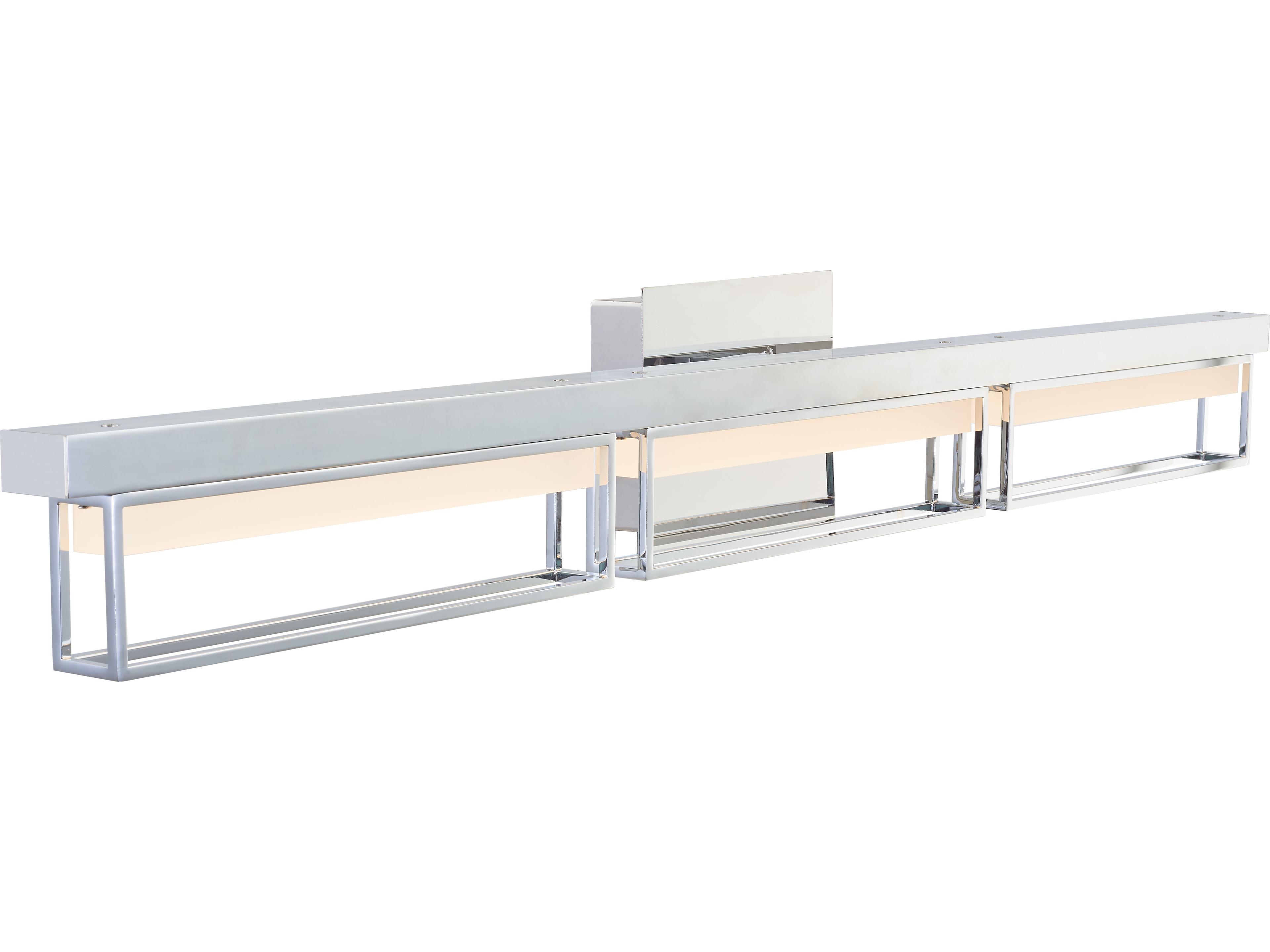 Pane LED Bath Vanity Light Modern Geometric