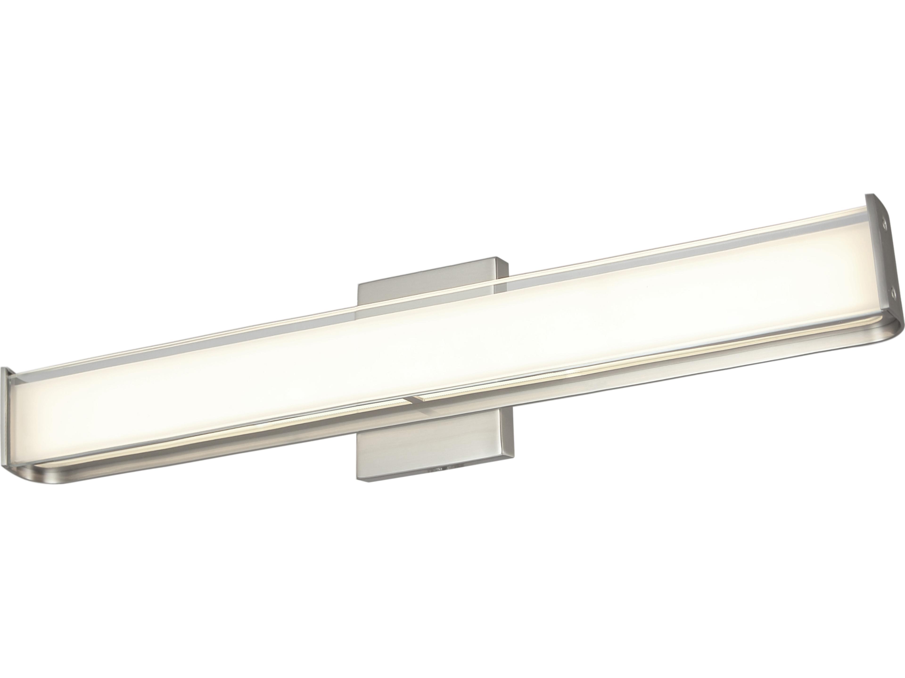 Bend Medium Curved Vanity Light in Brushed Nickel