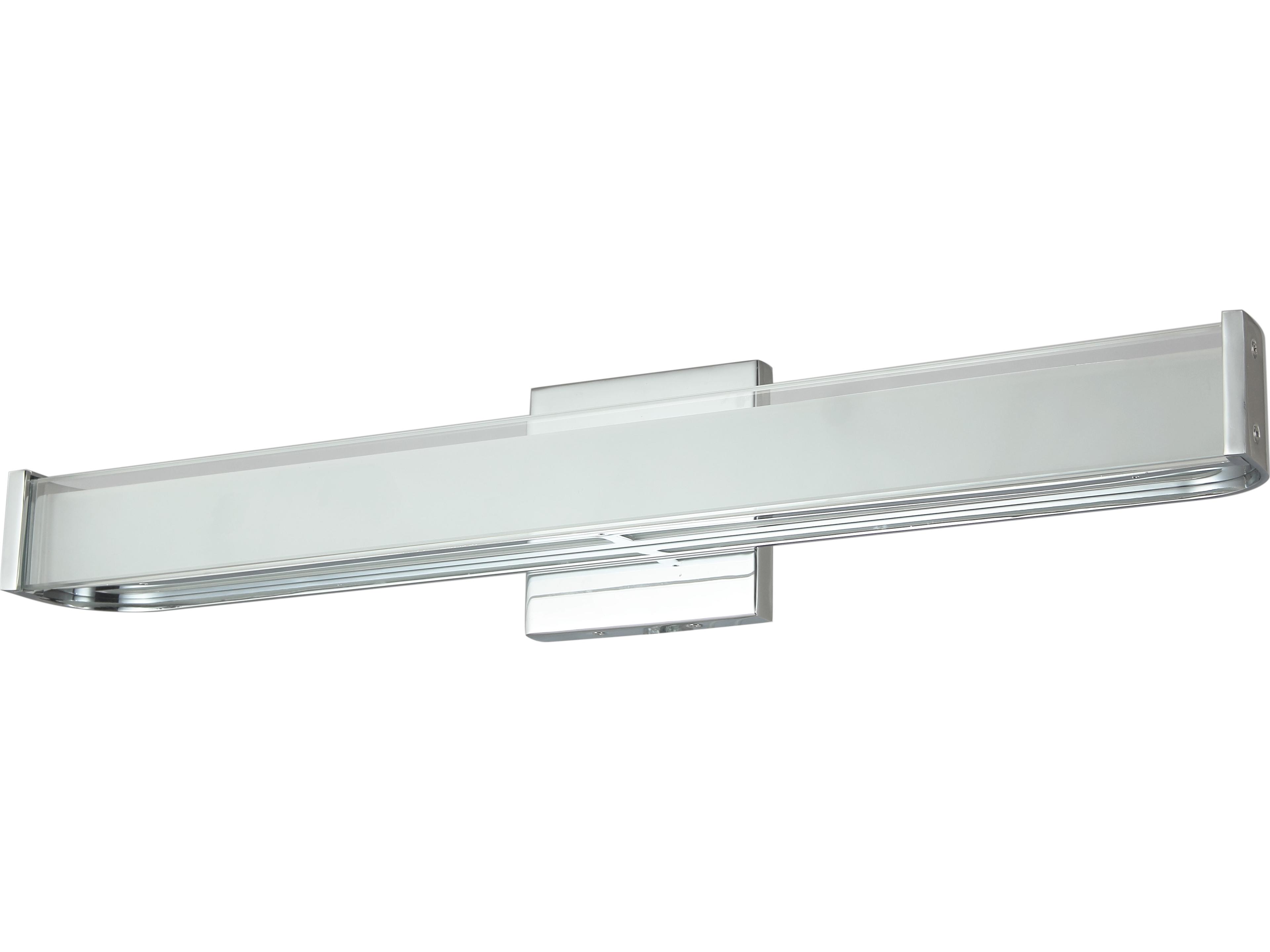 Abra Bend 1-Light Chrome Vanity Light
