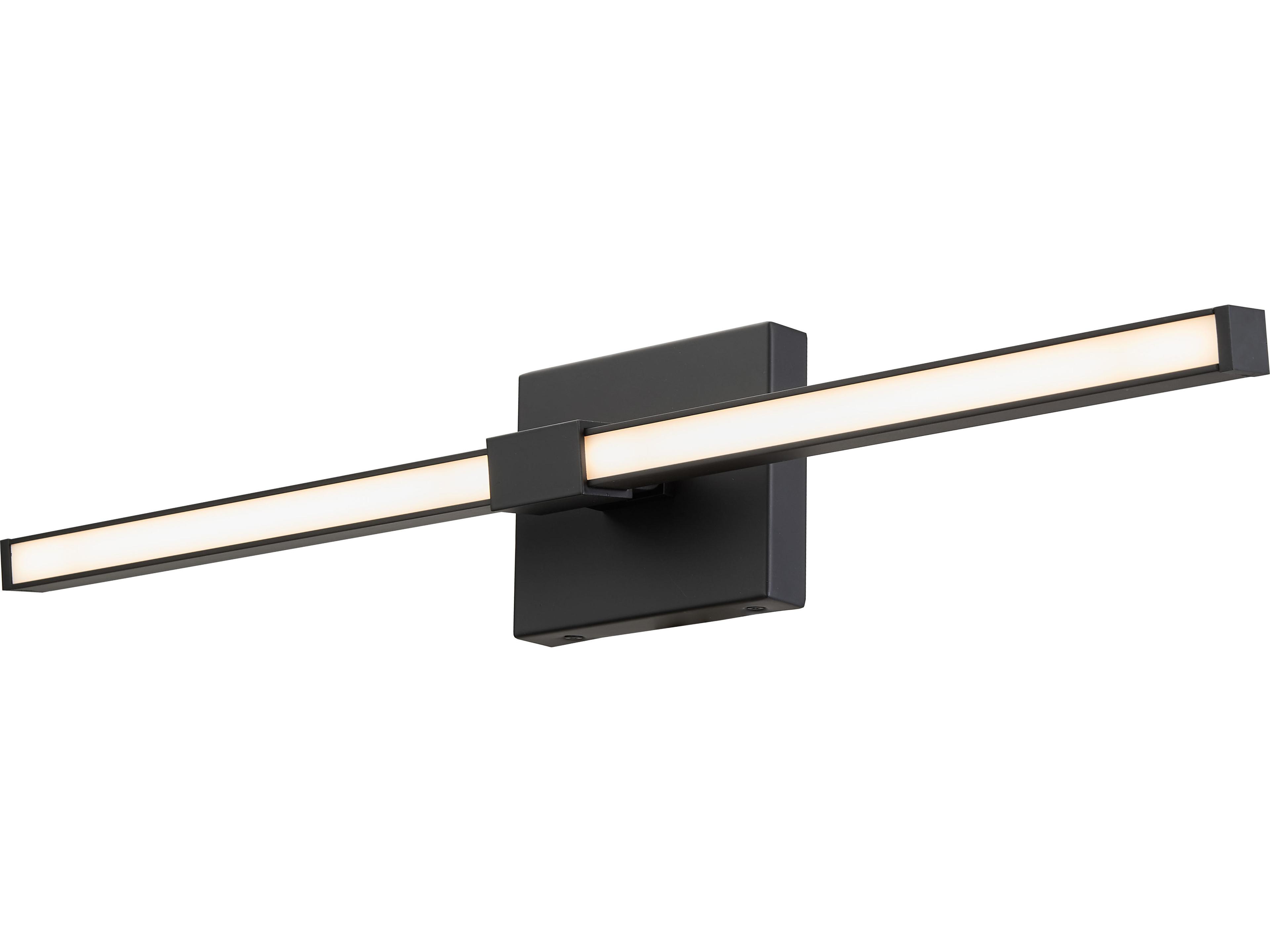 Abra Epee 1-Light Black Vanity Light