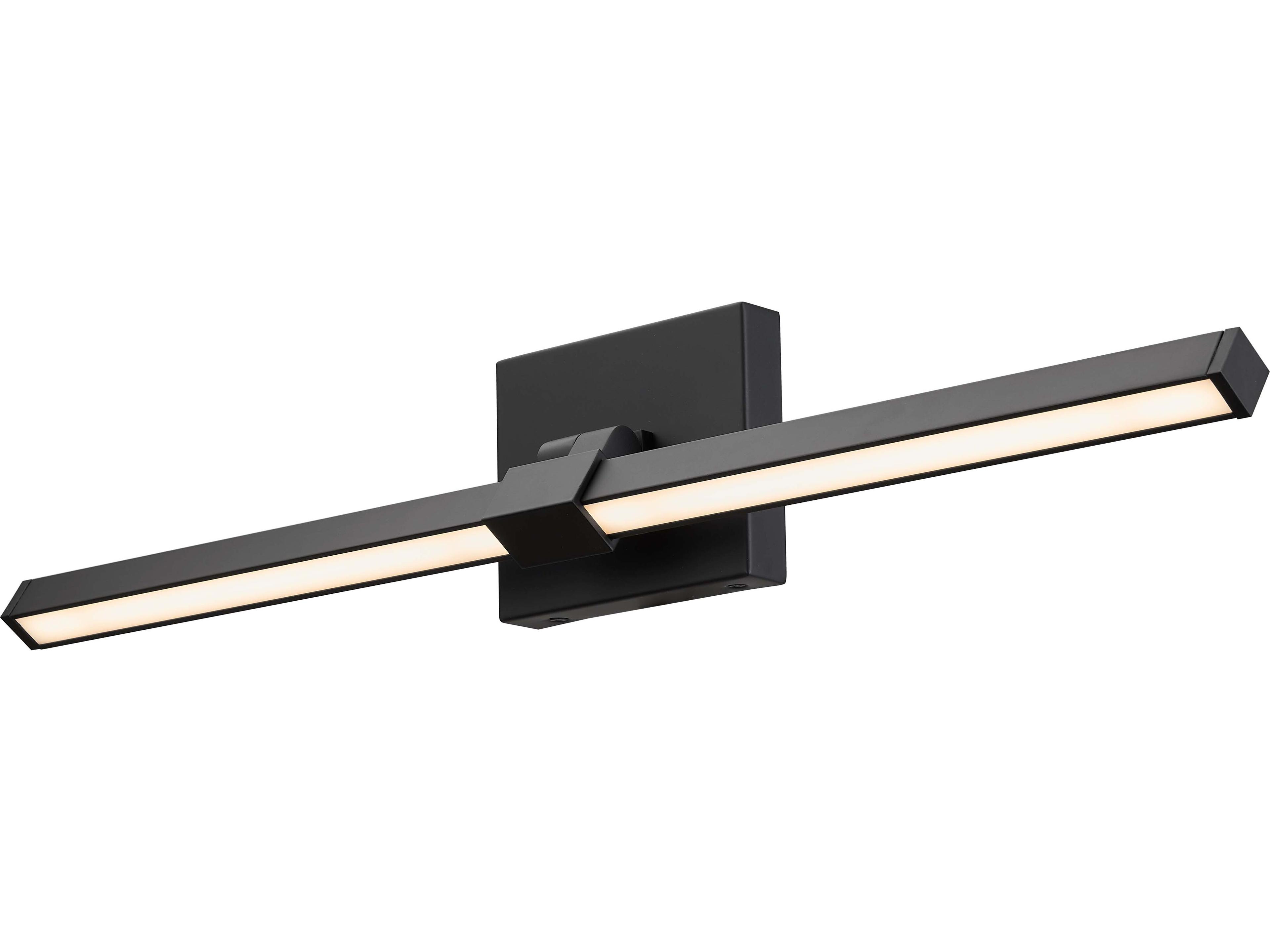 Abra Epee 1-Light Black Vanity Light