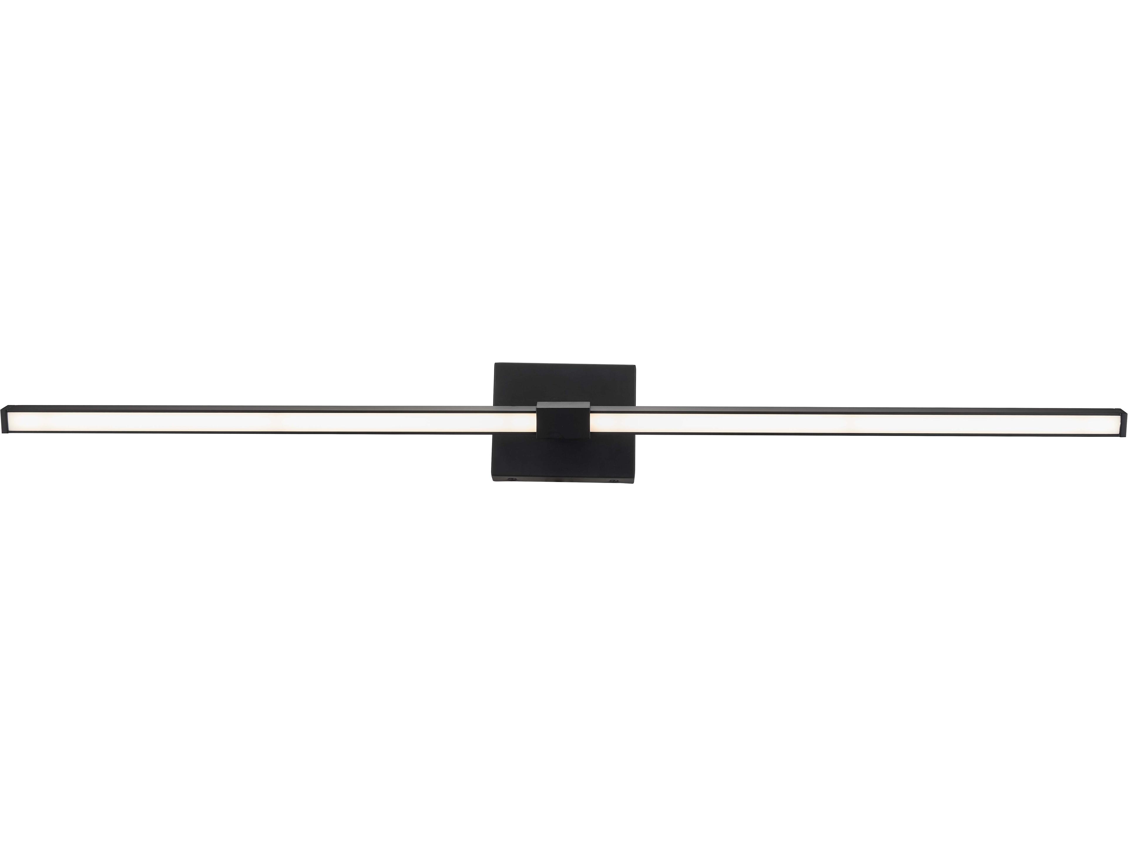 Epee 42-Inch Pivoting Arm Vanity Bar in Black