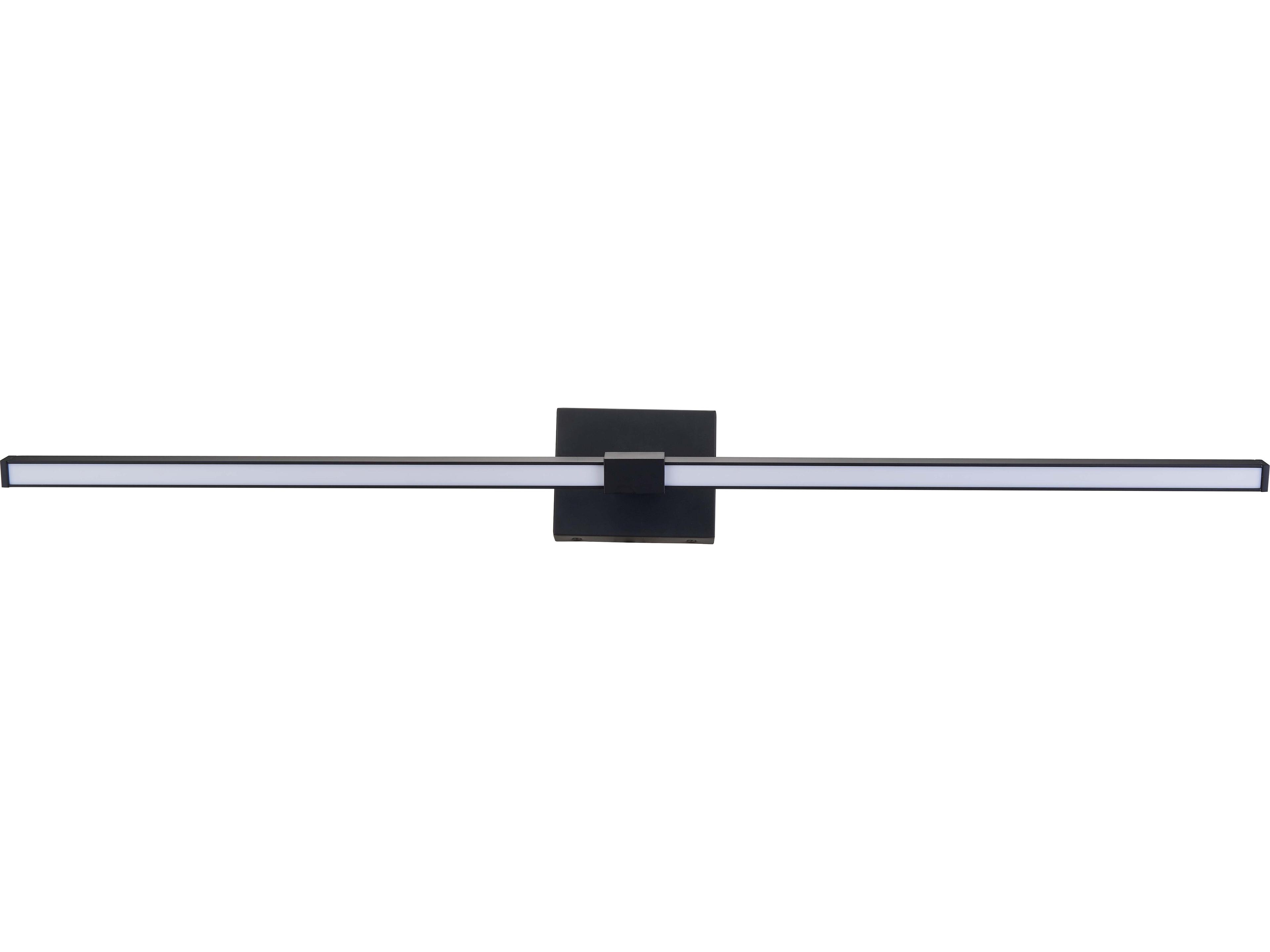 Abra Epee 1-Light Black Vanity Light