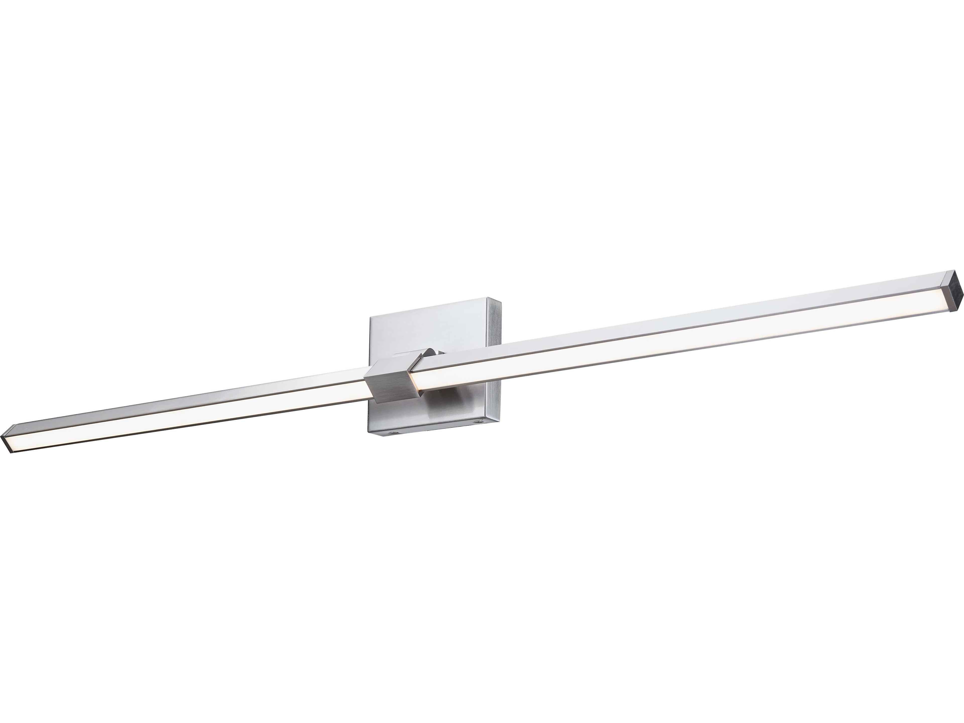 Abra Epee 1-Light Brushed Nickel Vanity Light