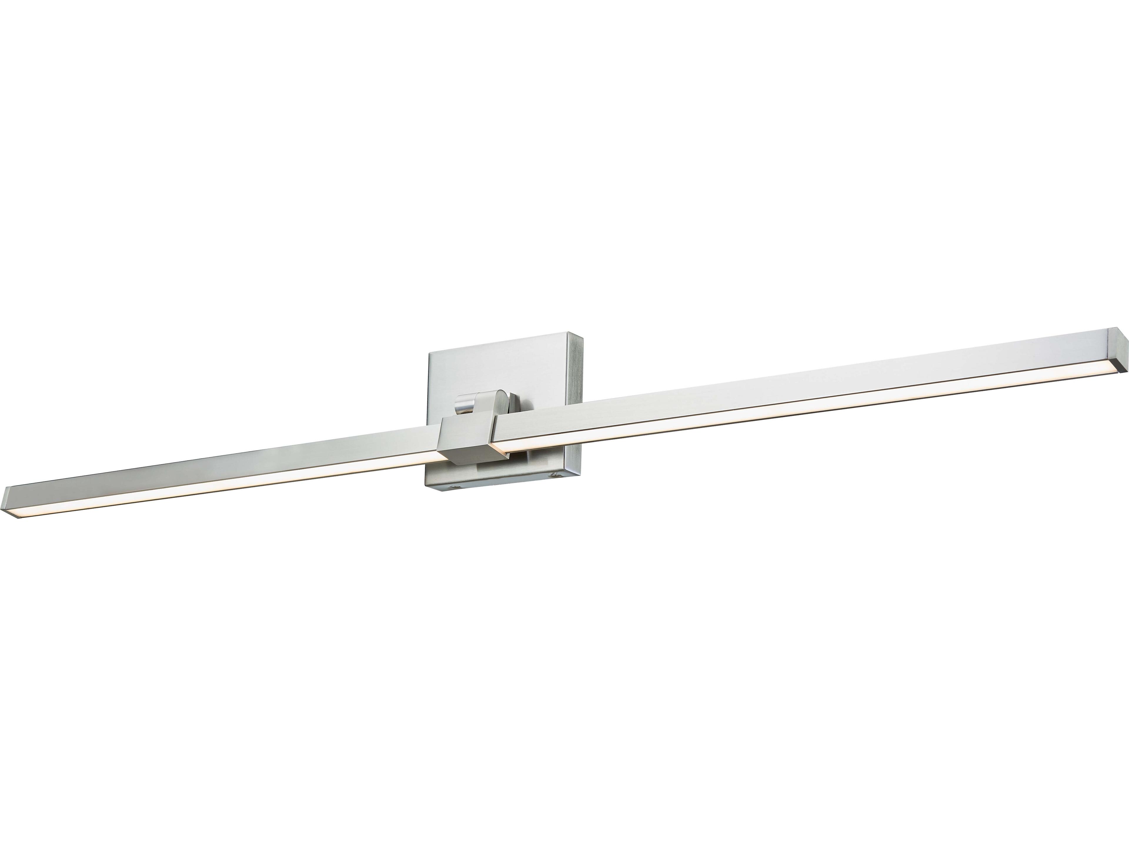 Abra Epee 1-Light Brushed Nickel Vanity Light