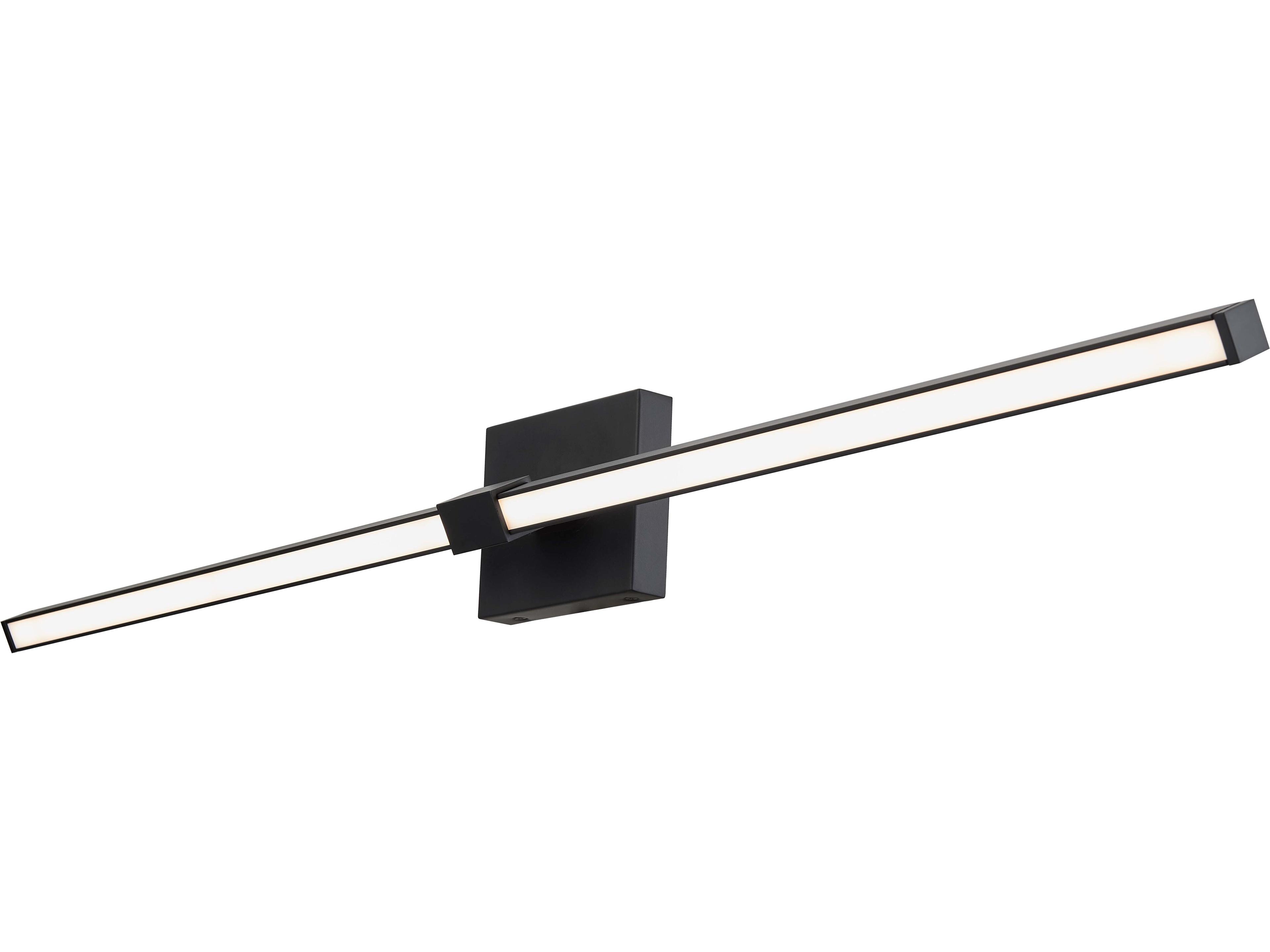 Abra Epee 2-Light Black Vanity Light