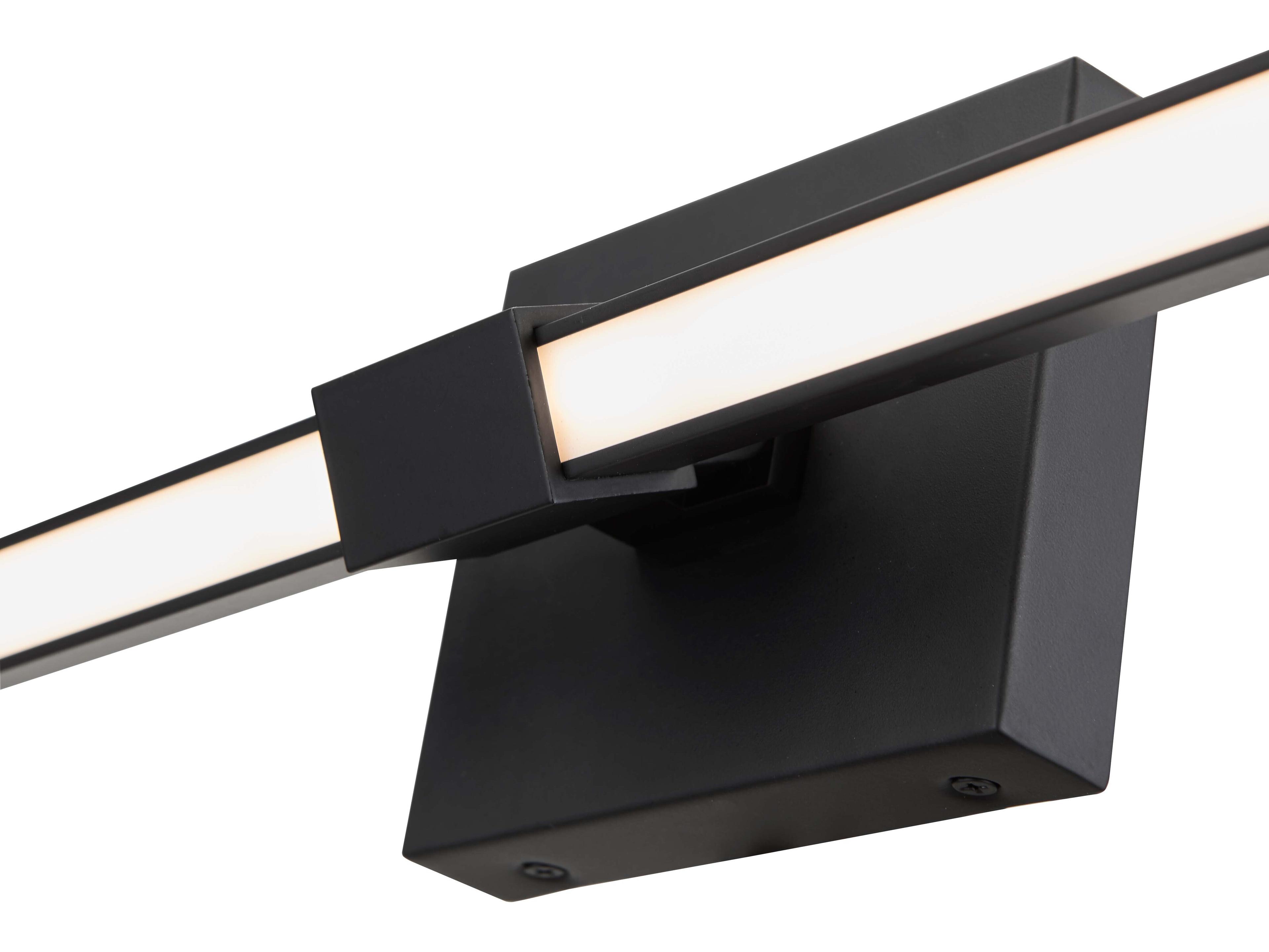 Abra Epee 2-Light Black Vanity Light