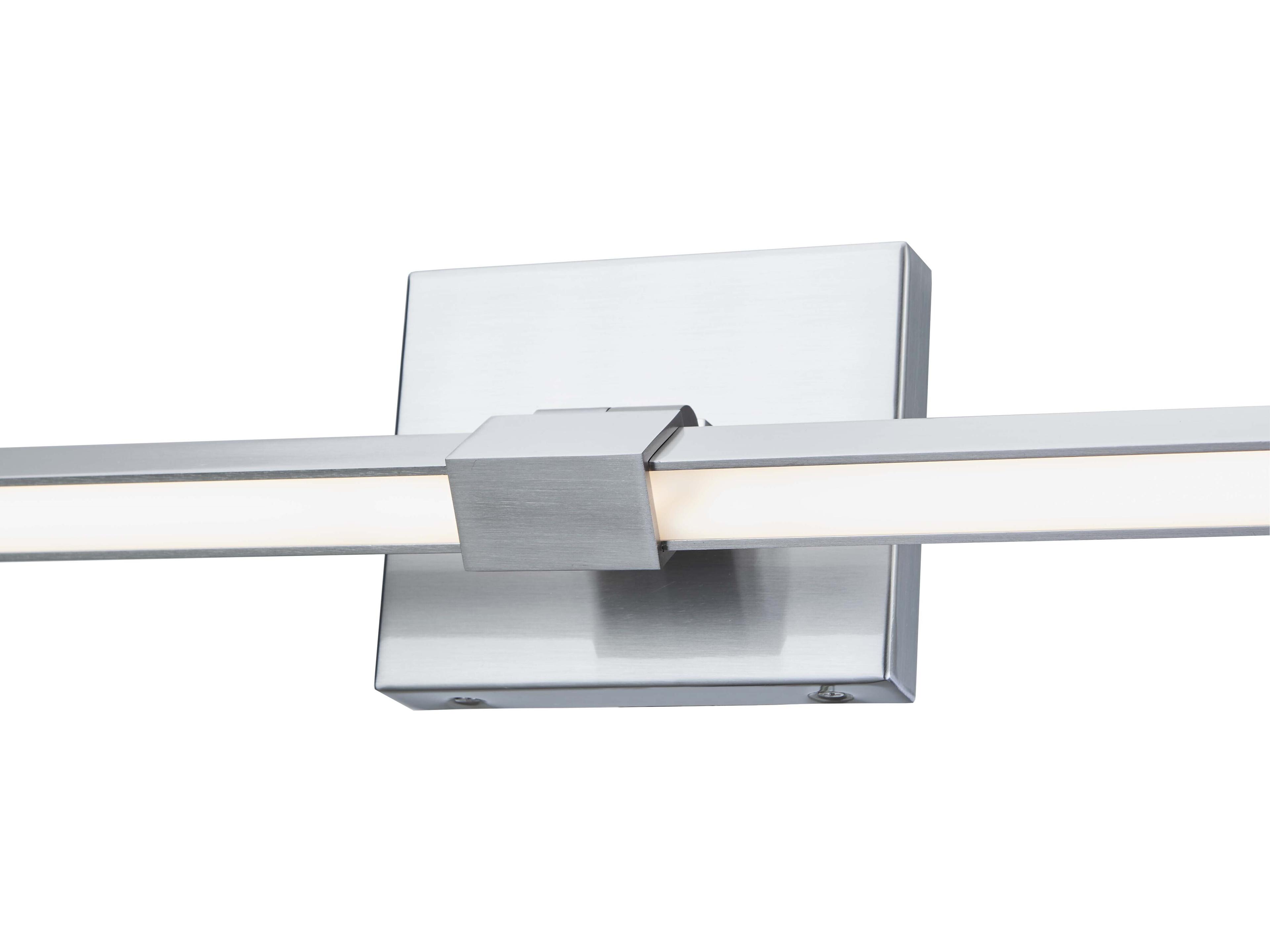 Abra Epee 2-Light Brushed Nickel Vanity Light