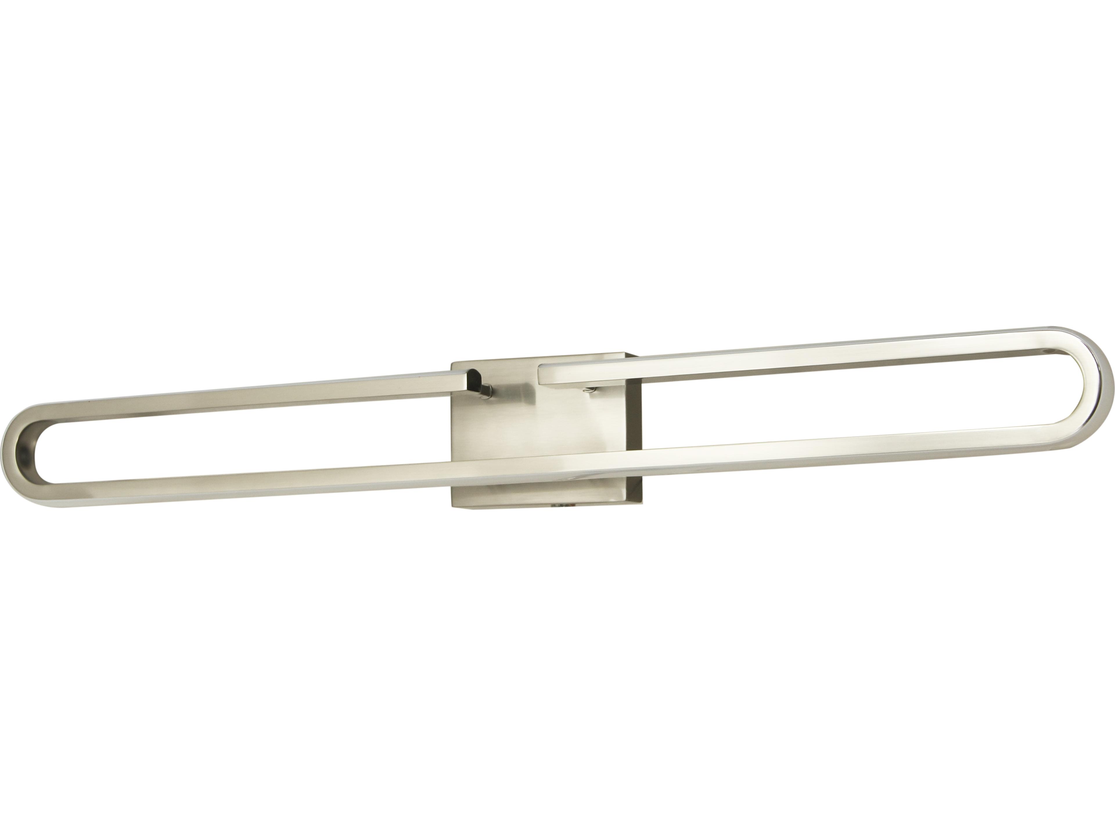 Abra Speedway 1-Light Brushed Nickel Vanity Light