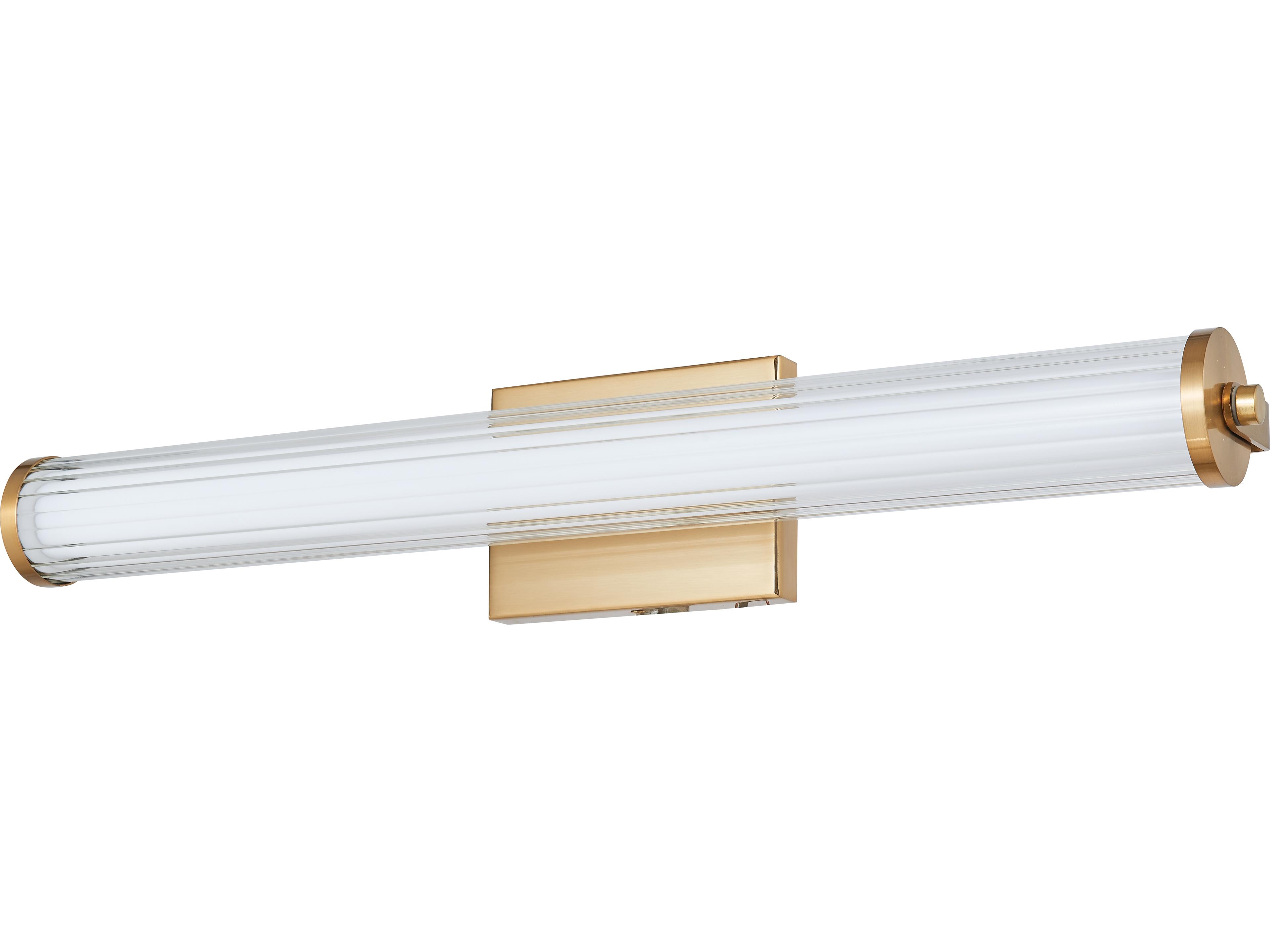 Abra Macie 1-Light Brushed Brass Vanity Light