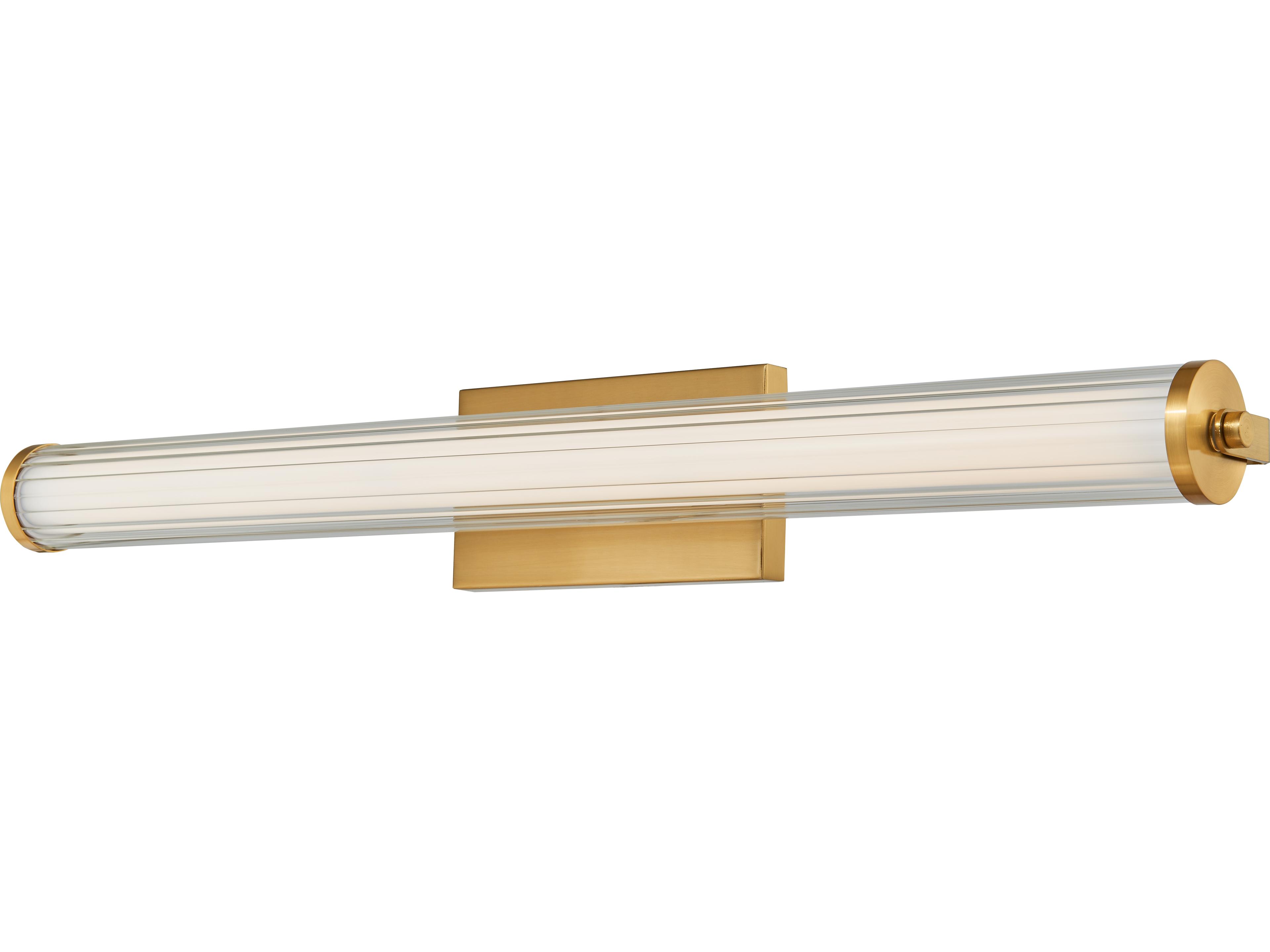 Abra Macie 1-Light Brushed Brass Vanity Light