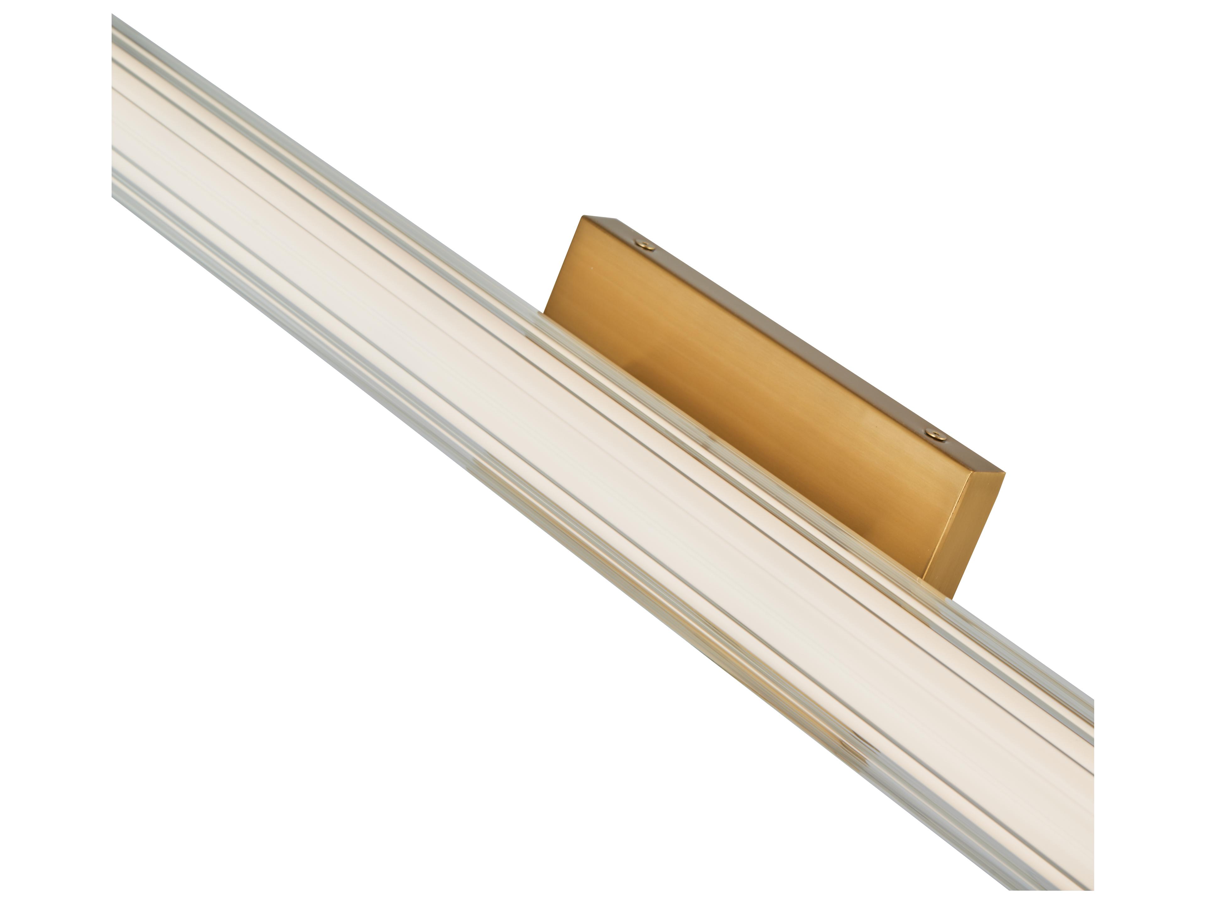 Abra Macie 1-Light Brushed Brass Vanity Light