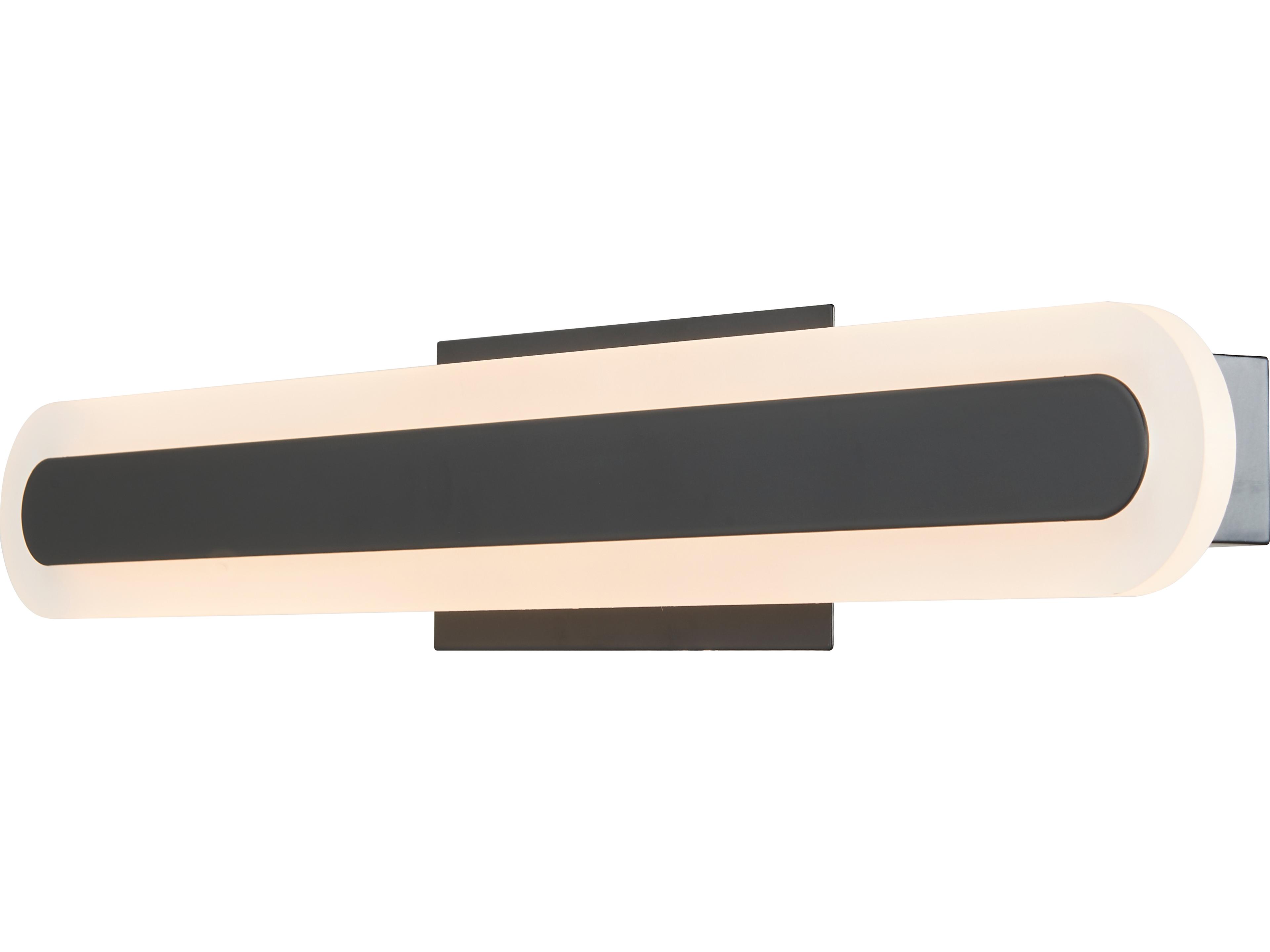 Abra Camy 1-Light Matte Black Vanity Light