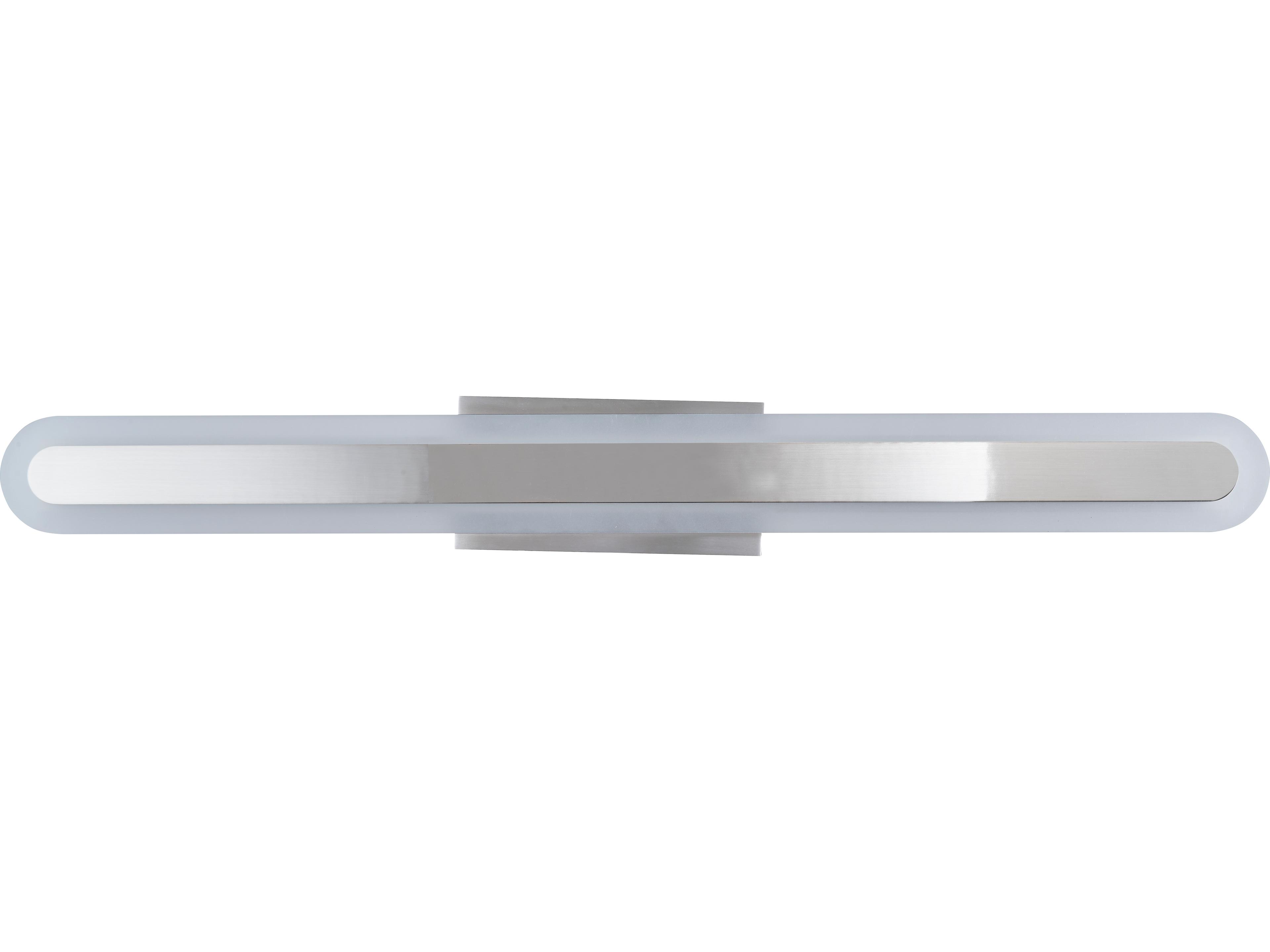 Abra Camy 1-Light Brushed Nickel Vanity Light