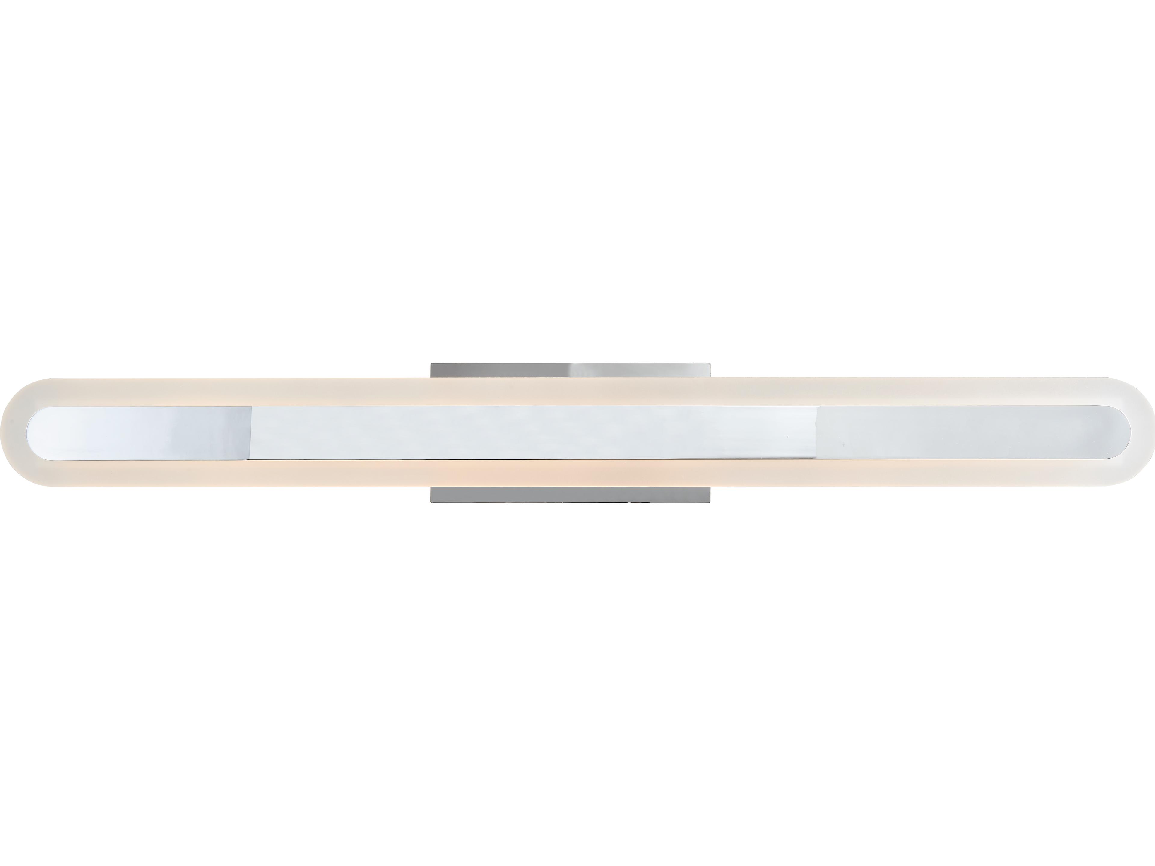 Camy Vanity Light Modern Chrome 32-Inch