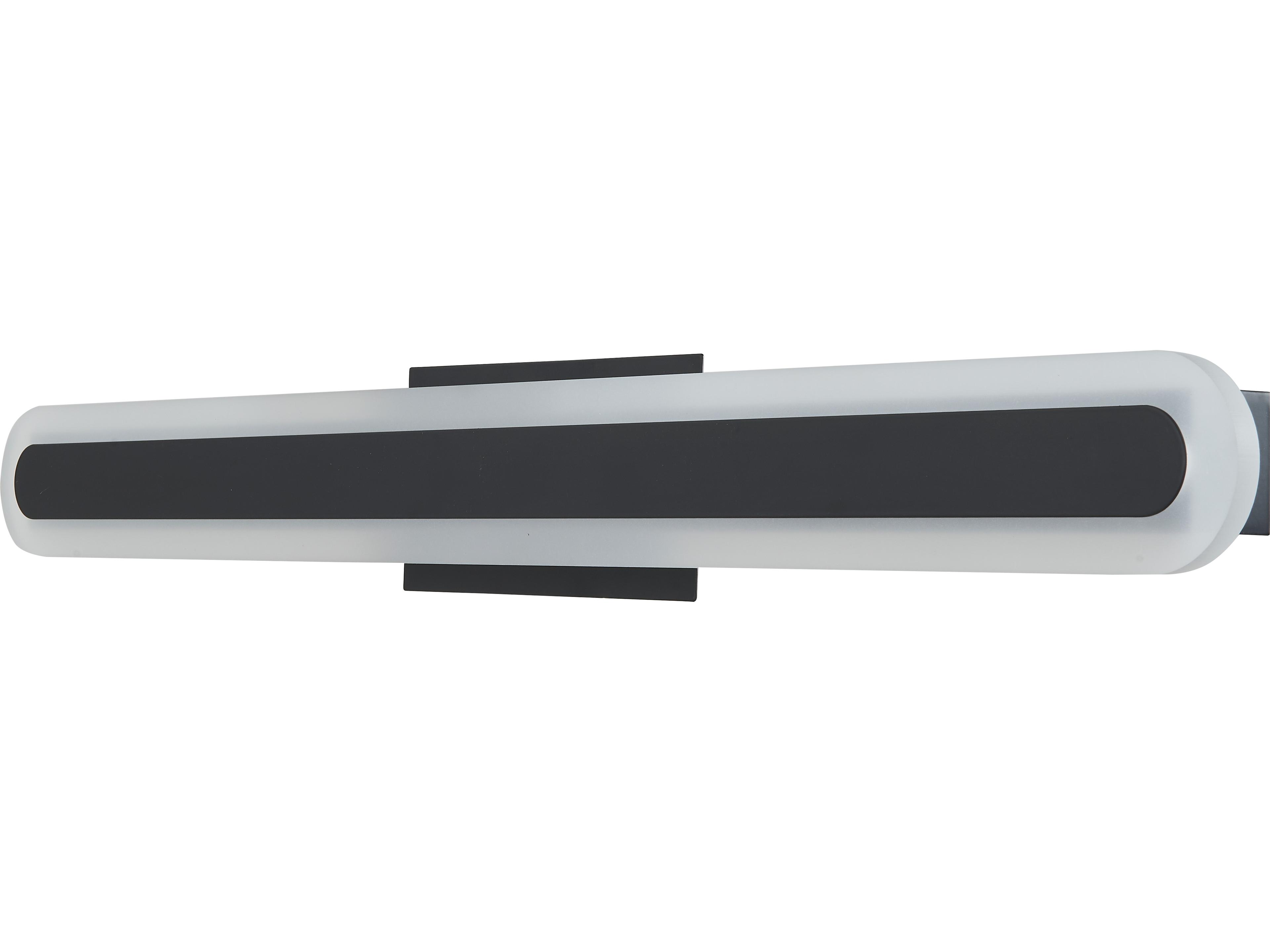 Abra Camy 1-Light Matte Black Vanity Light