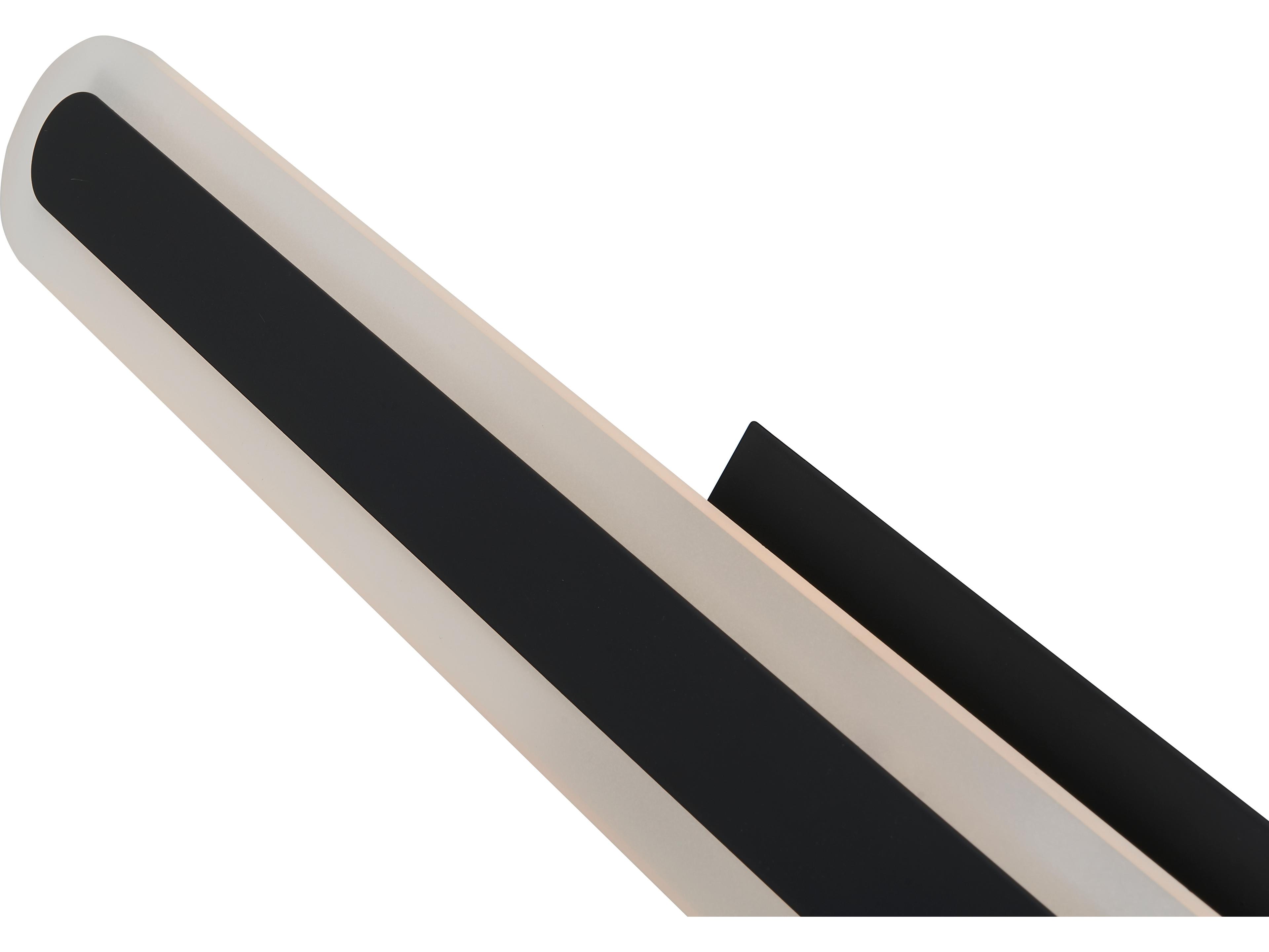 Abra Camy 1-Light Matte Black Vanity Light