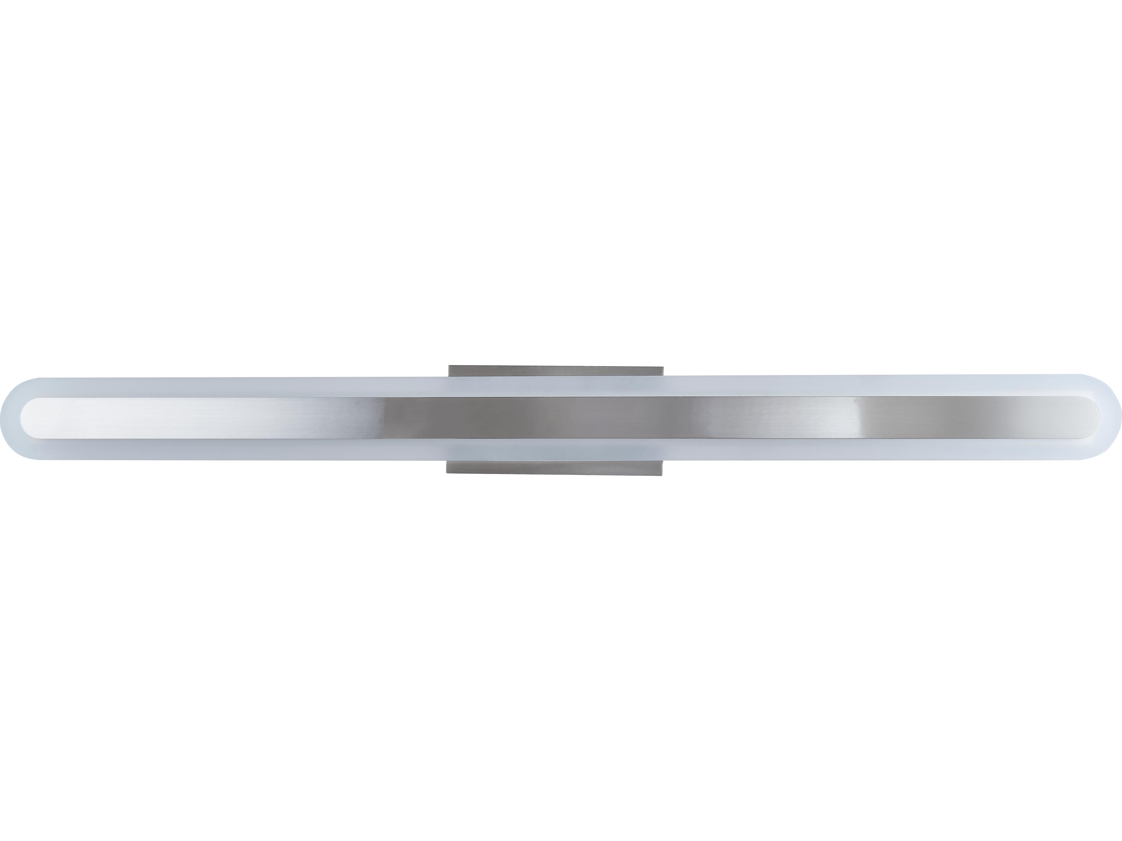 Abra Camy 1-Light Brushed Nickel Vanity Light