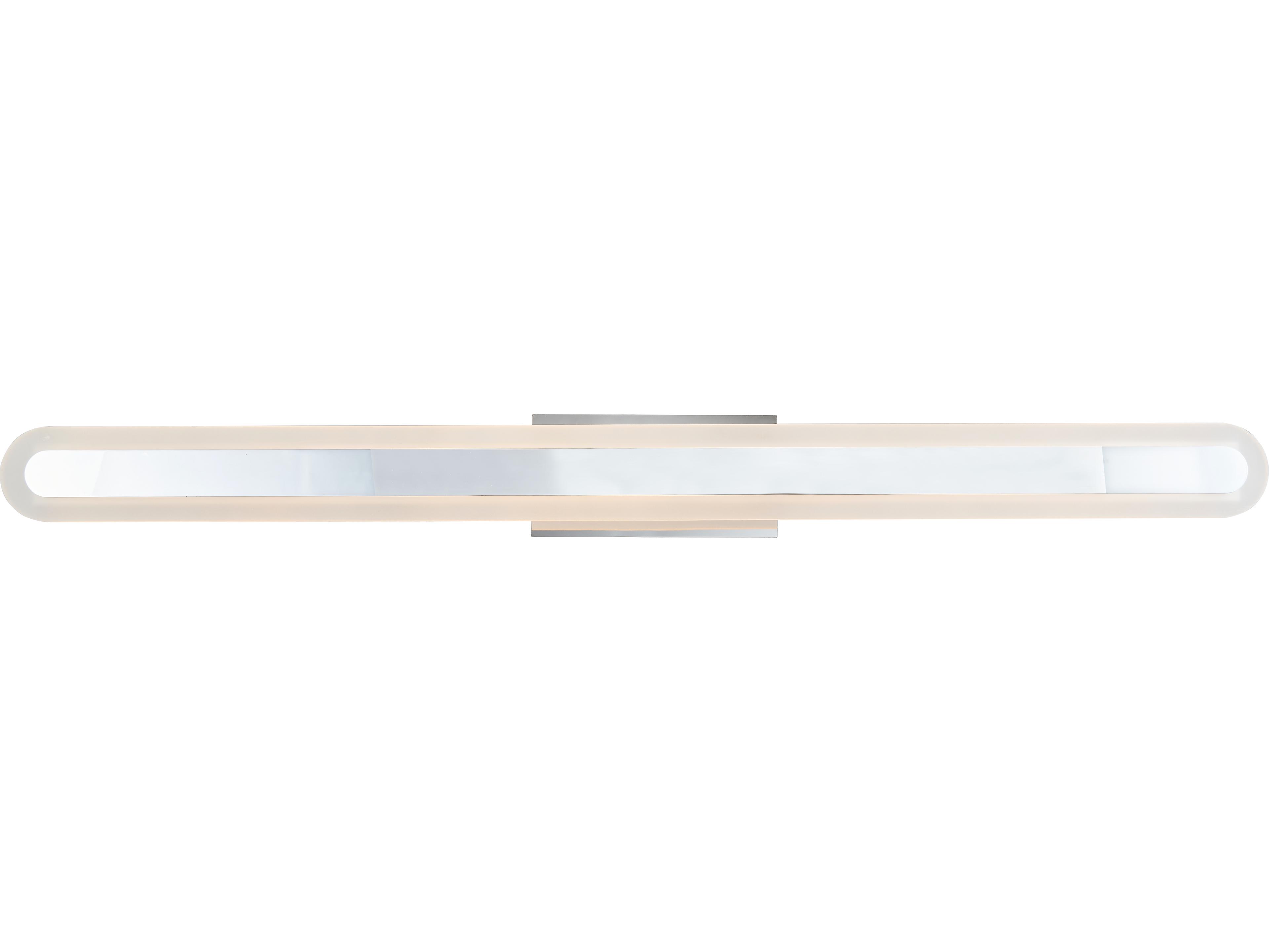 Lighting Camy 40-Inch Contemporary LED Bathroom Vanity Light in Chrome