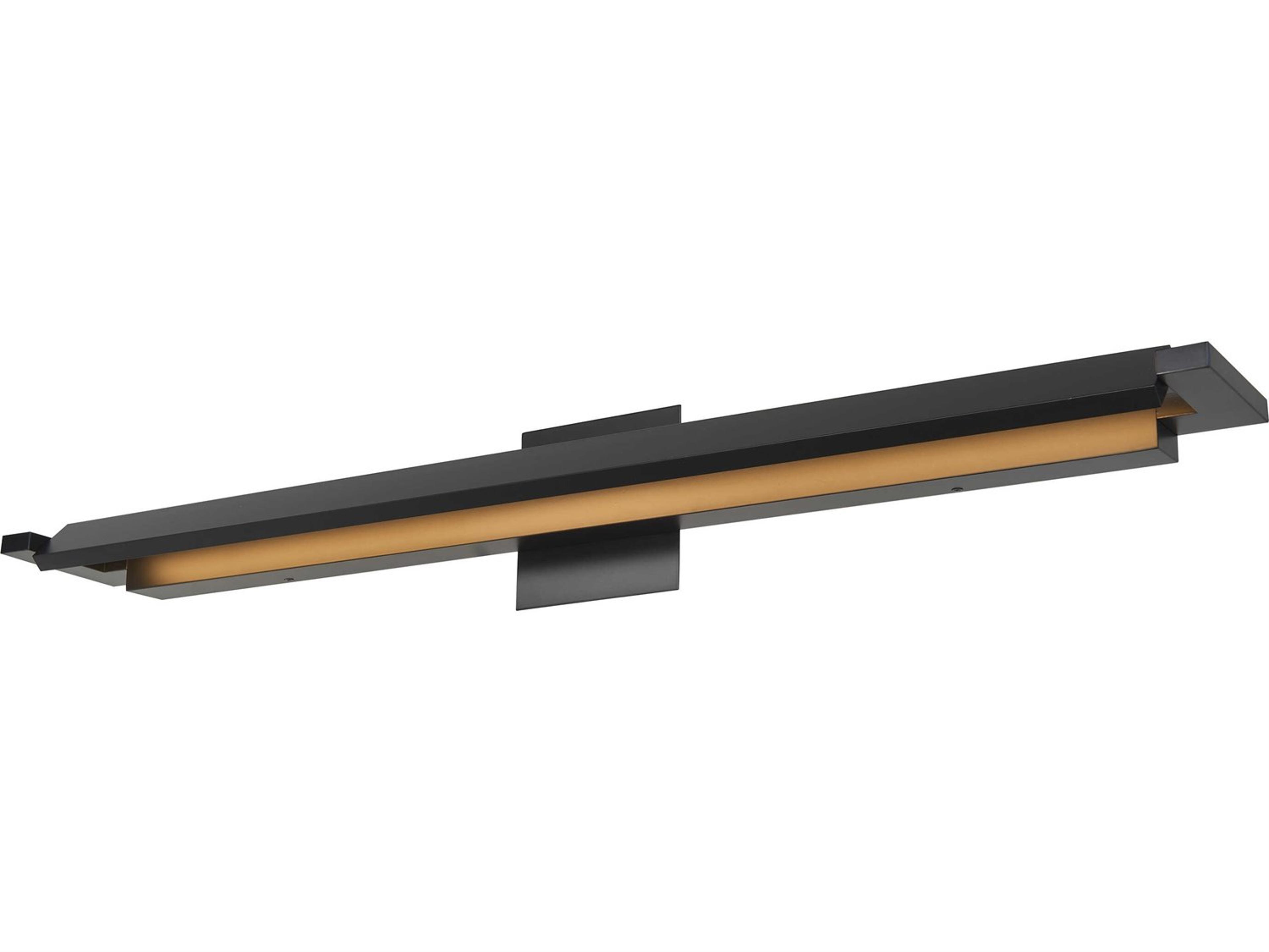 Abra Whirl 1-Light Matte Black Vanity Light