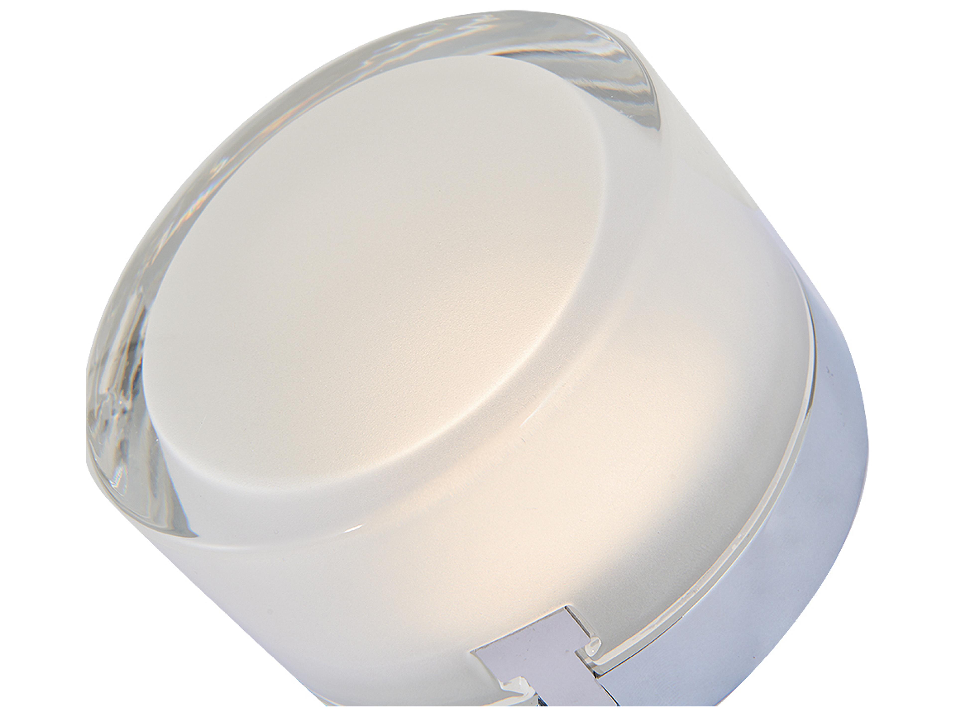 Abra Elf 1-Light Chrome Round Flush Mount