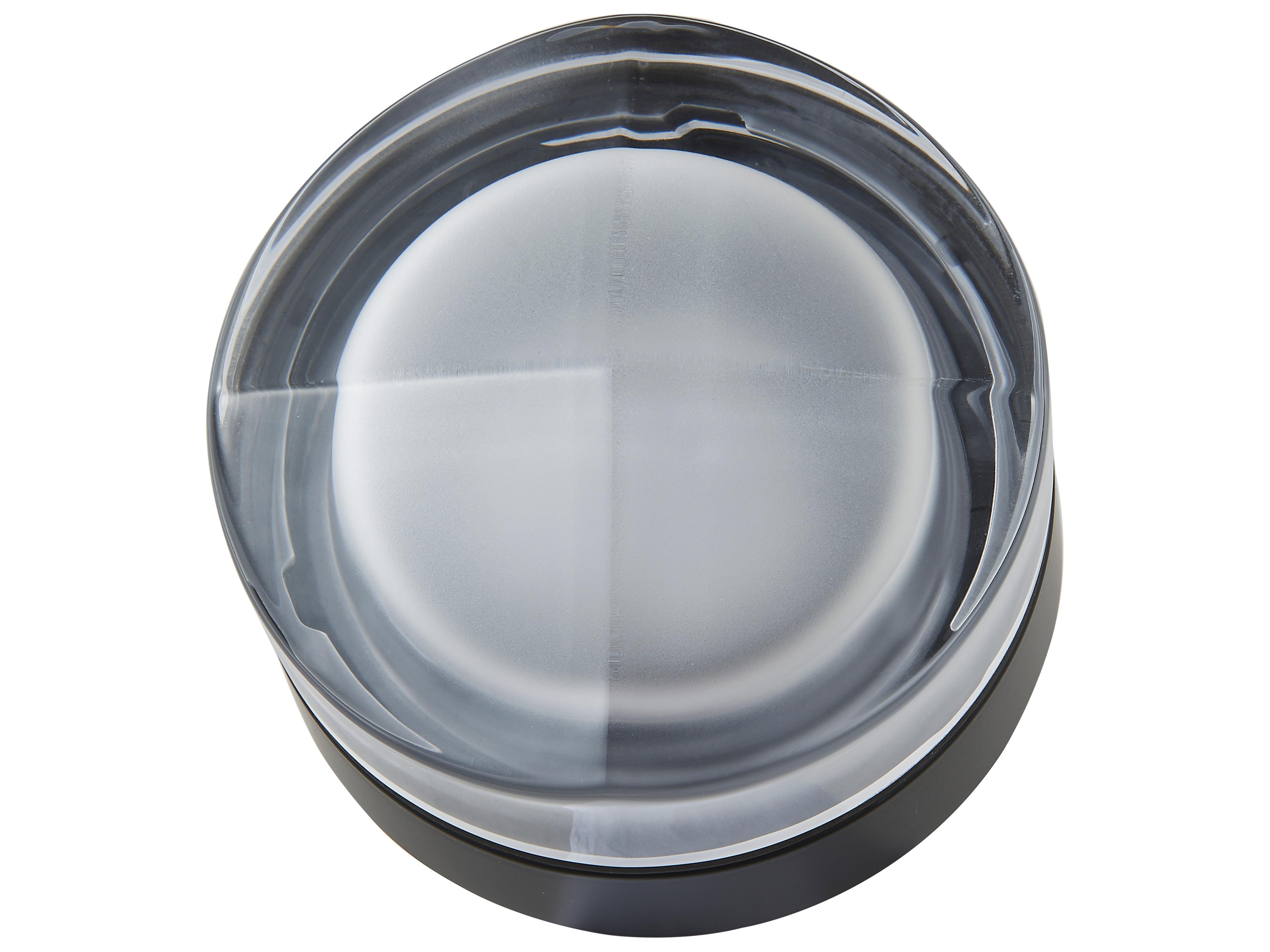 Abra Elf 1-Light Matte Black Round Flush Mount