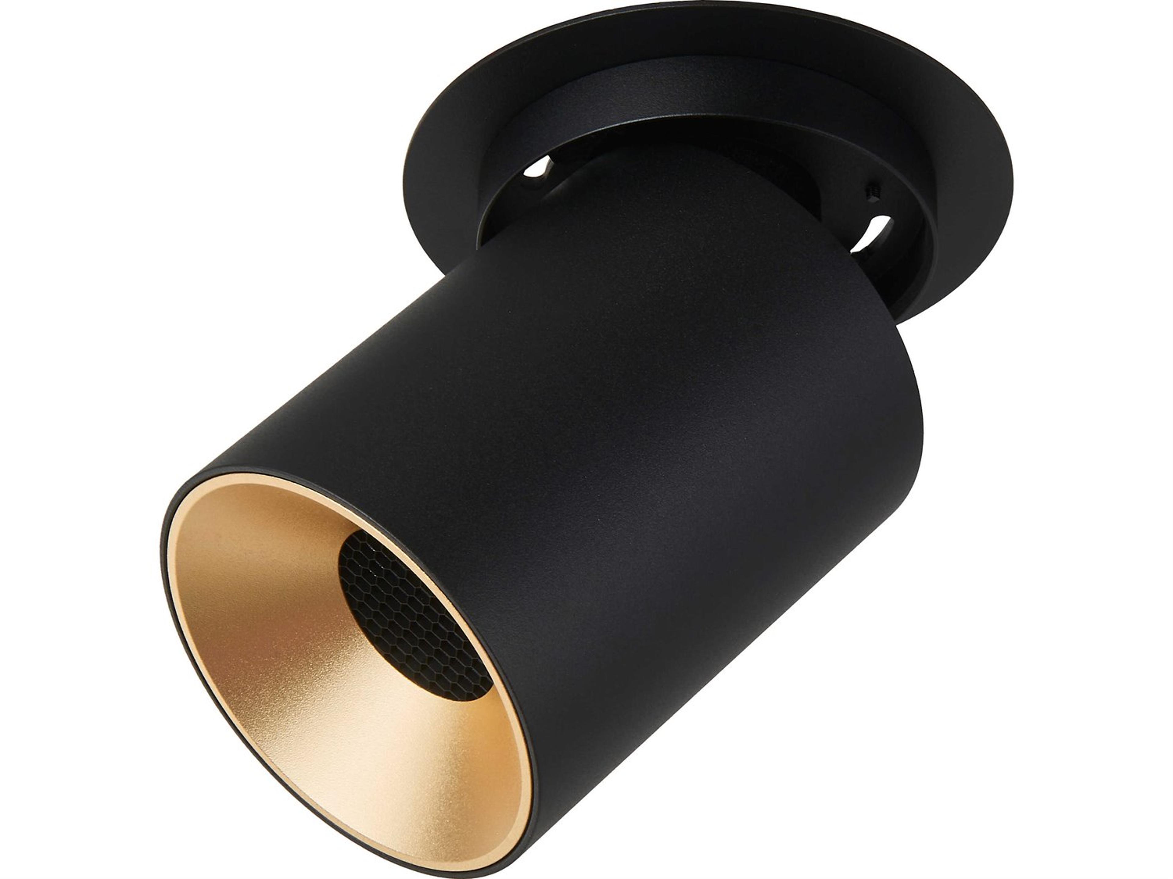 Abra Arc 1-Light Sand Black Cylinder Spot Light