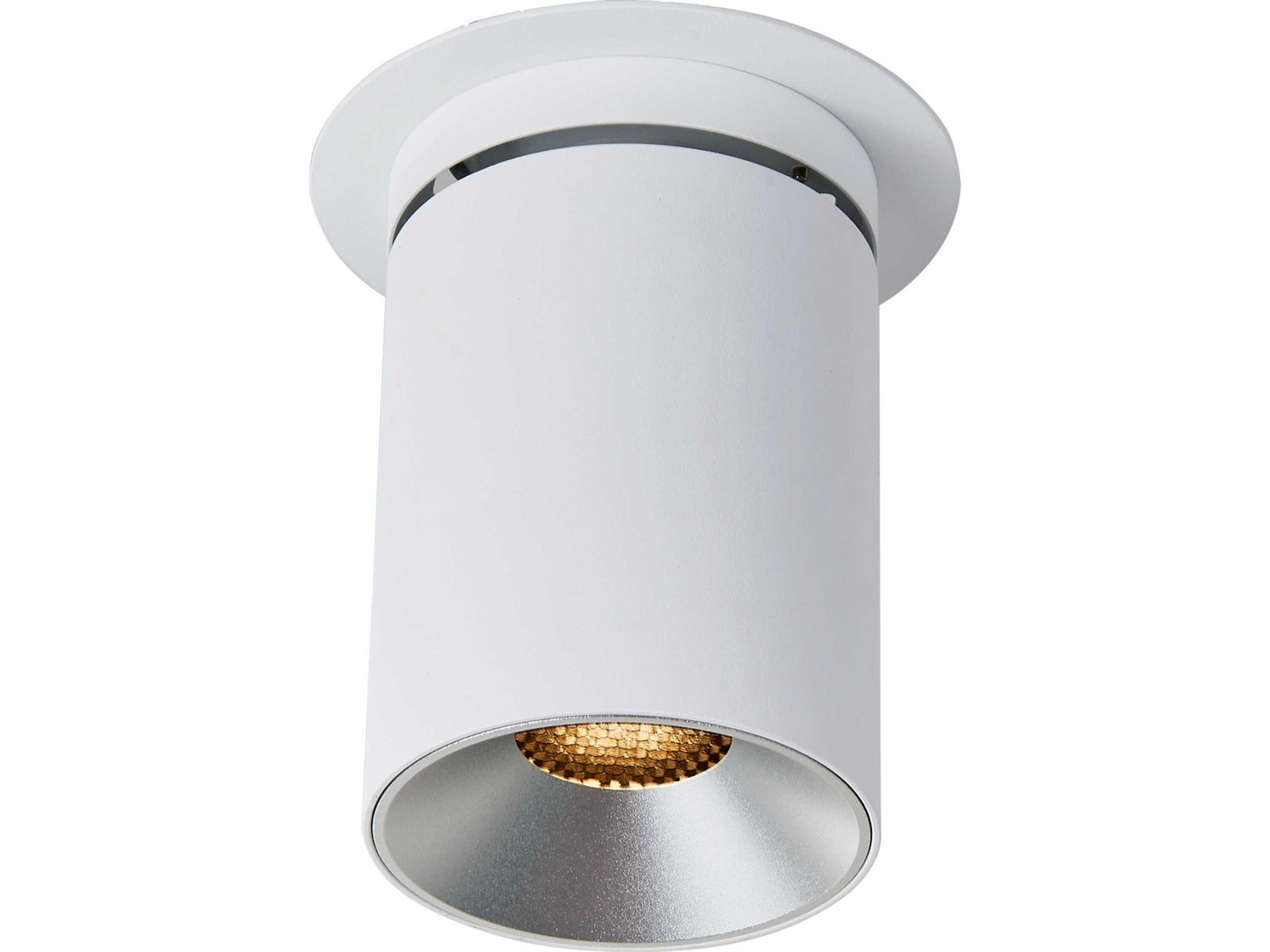 Abra Arc 1-Light Sand White Cylinder Spot Light