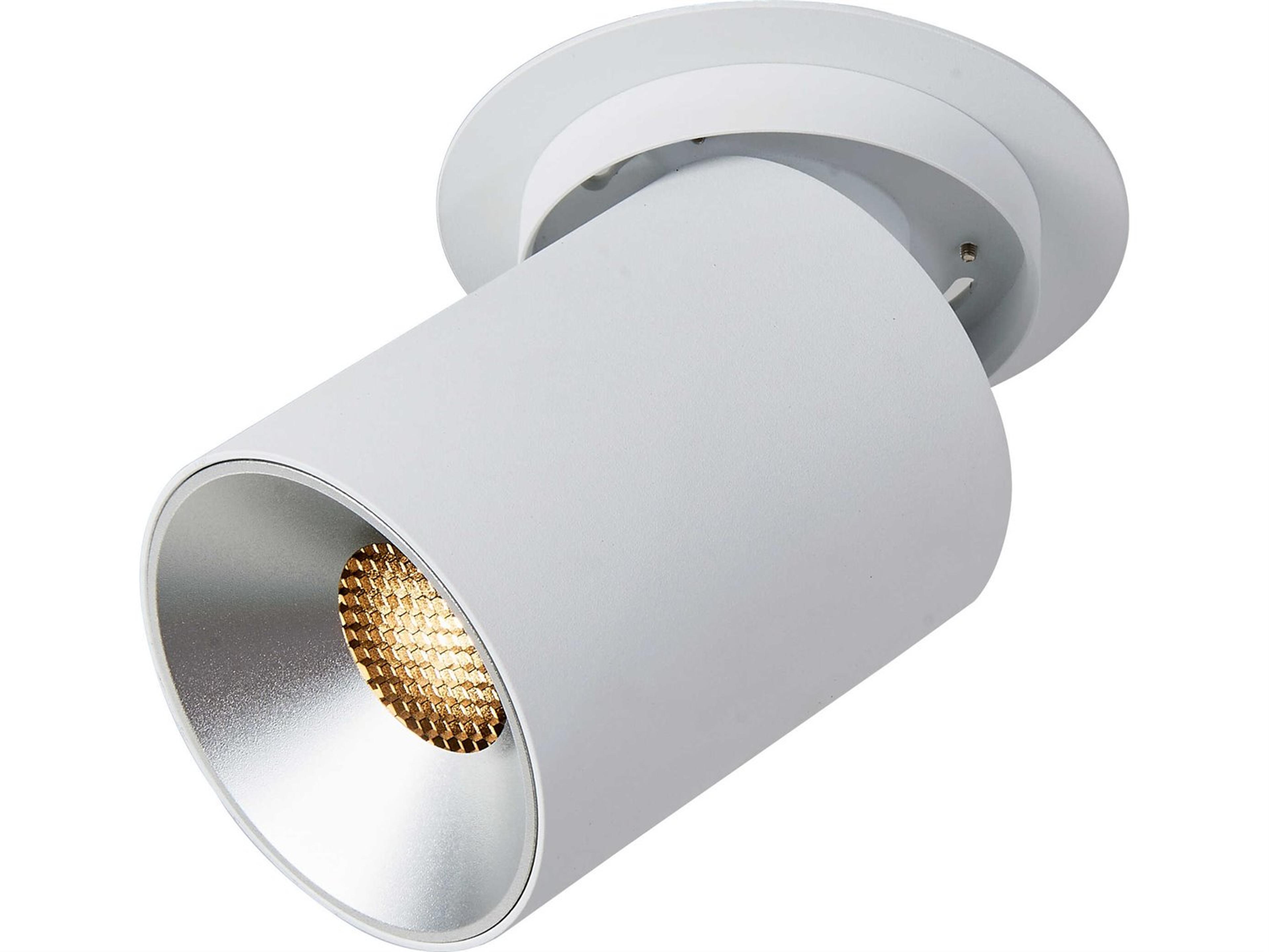 Lighting Pivoting Spotlight Flush Mount with Honeycomb Filter