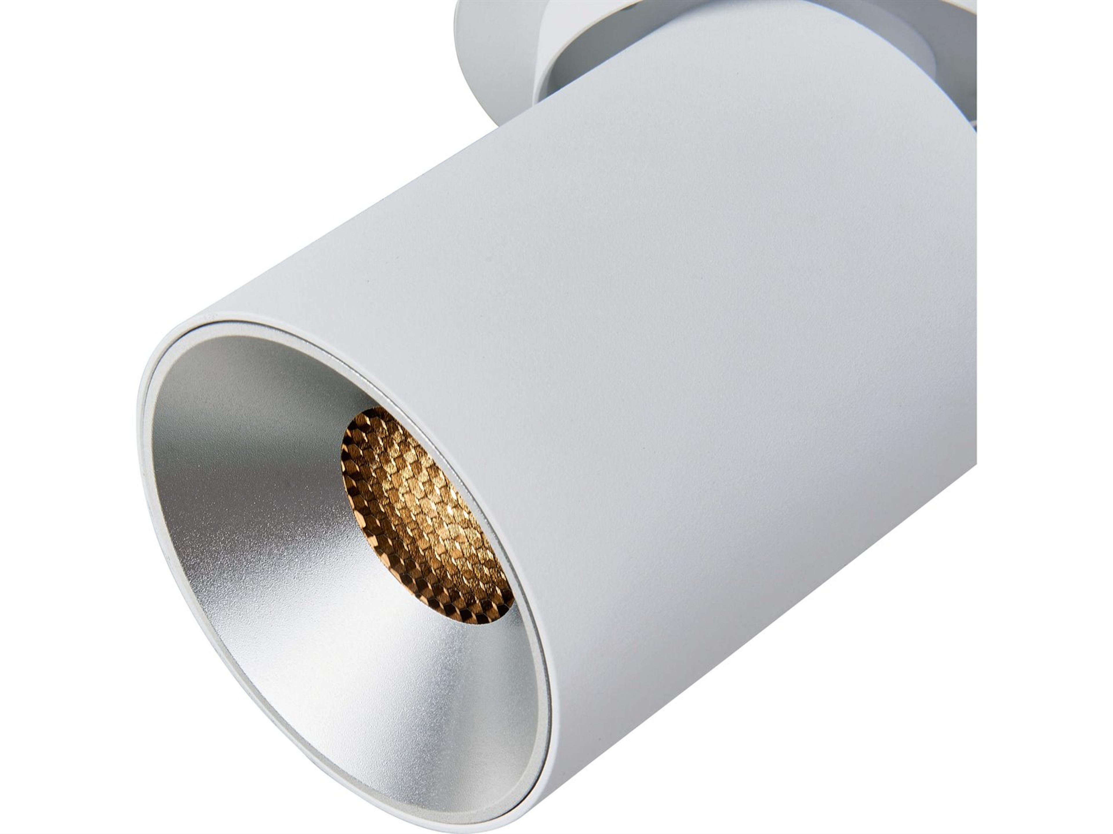 Abra Arc 1-Light Sand White Cylinder Spot Light
