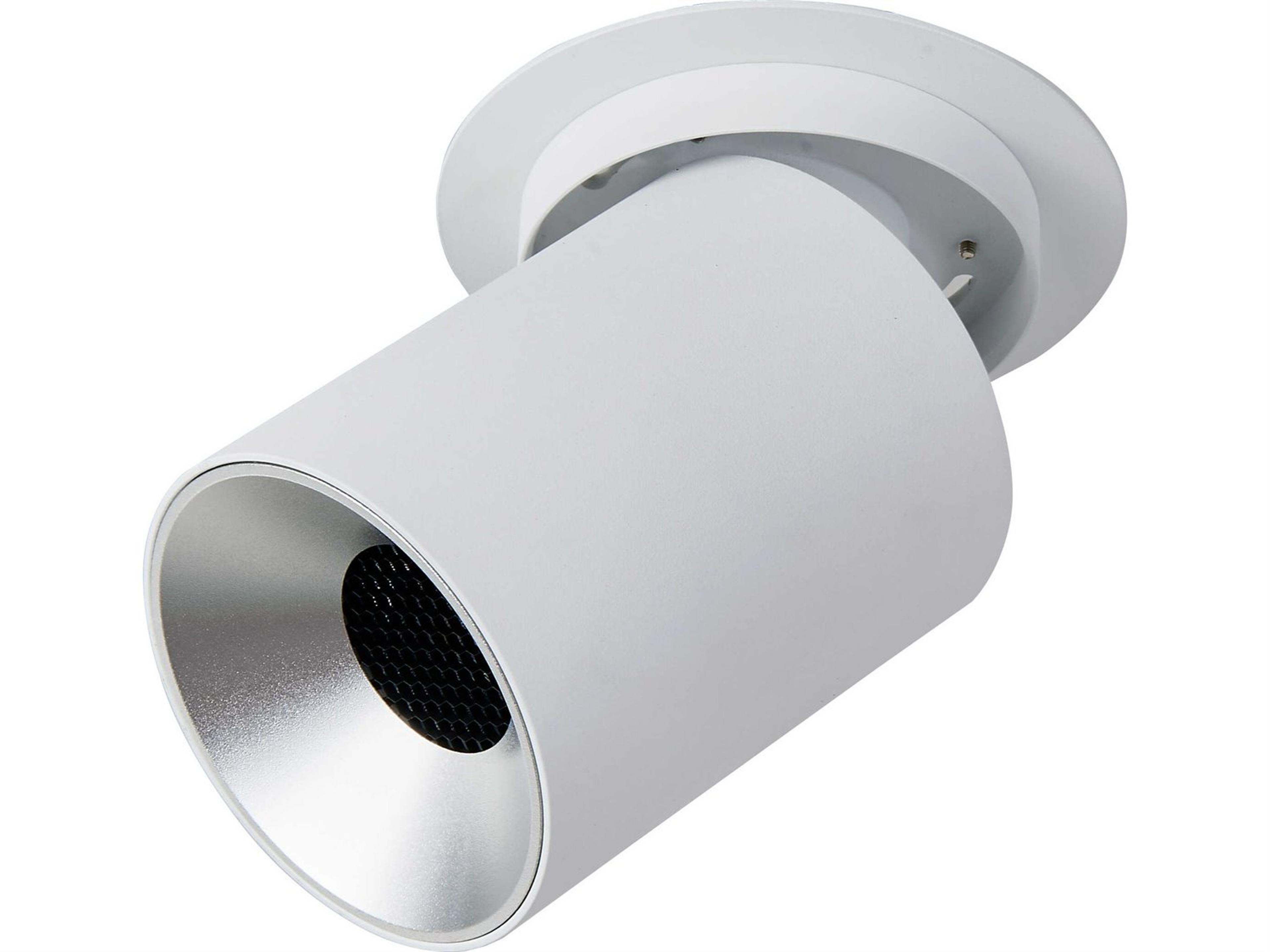 Abra Arc 1-Light Sand White Cylinder Spot Light