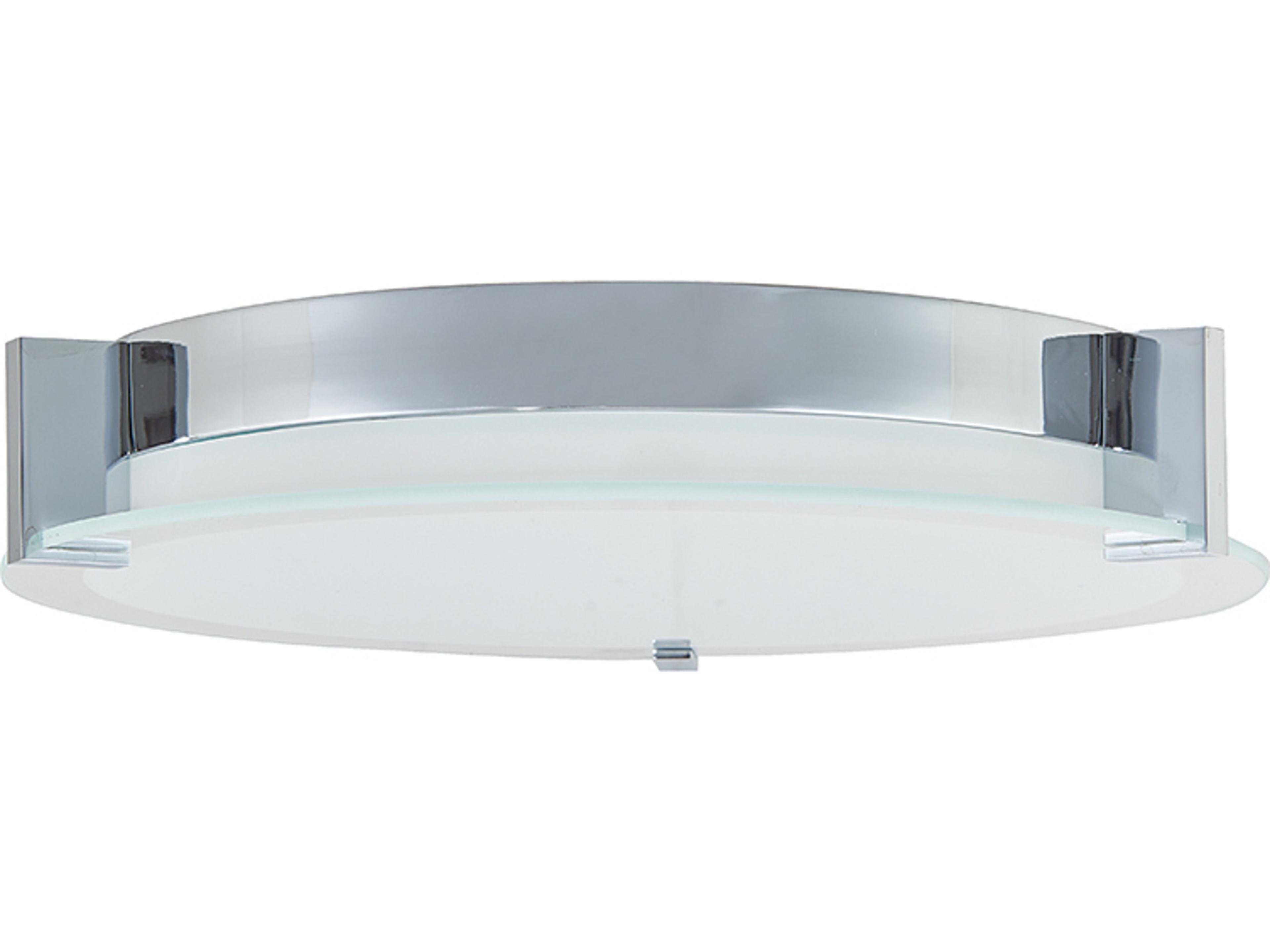 Abra Matrix 3-Light Chrome Round Flush Mount