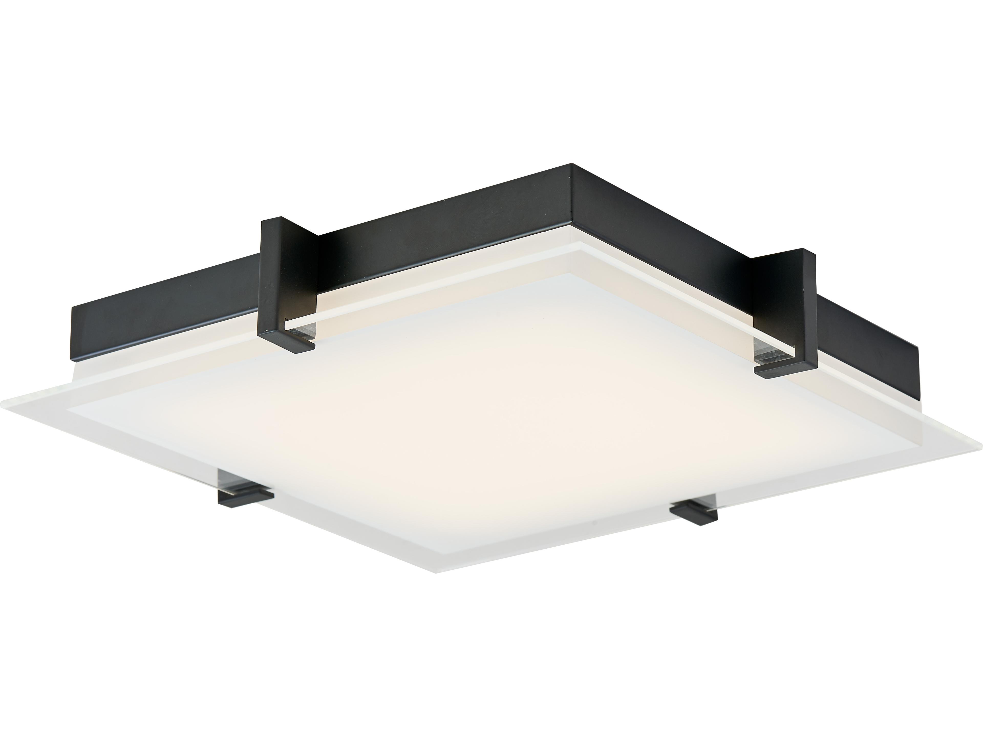 Abra Matrix 1-Light Black Flush Mount