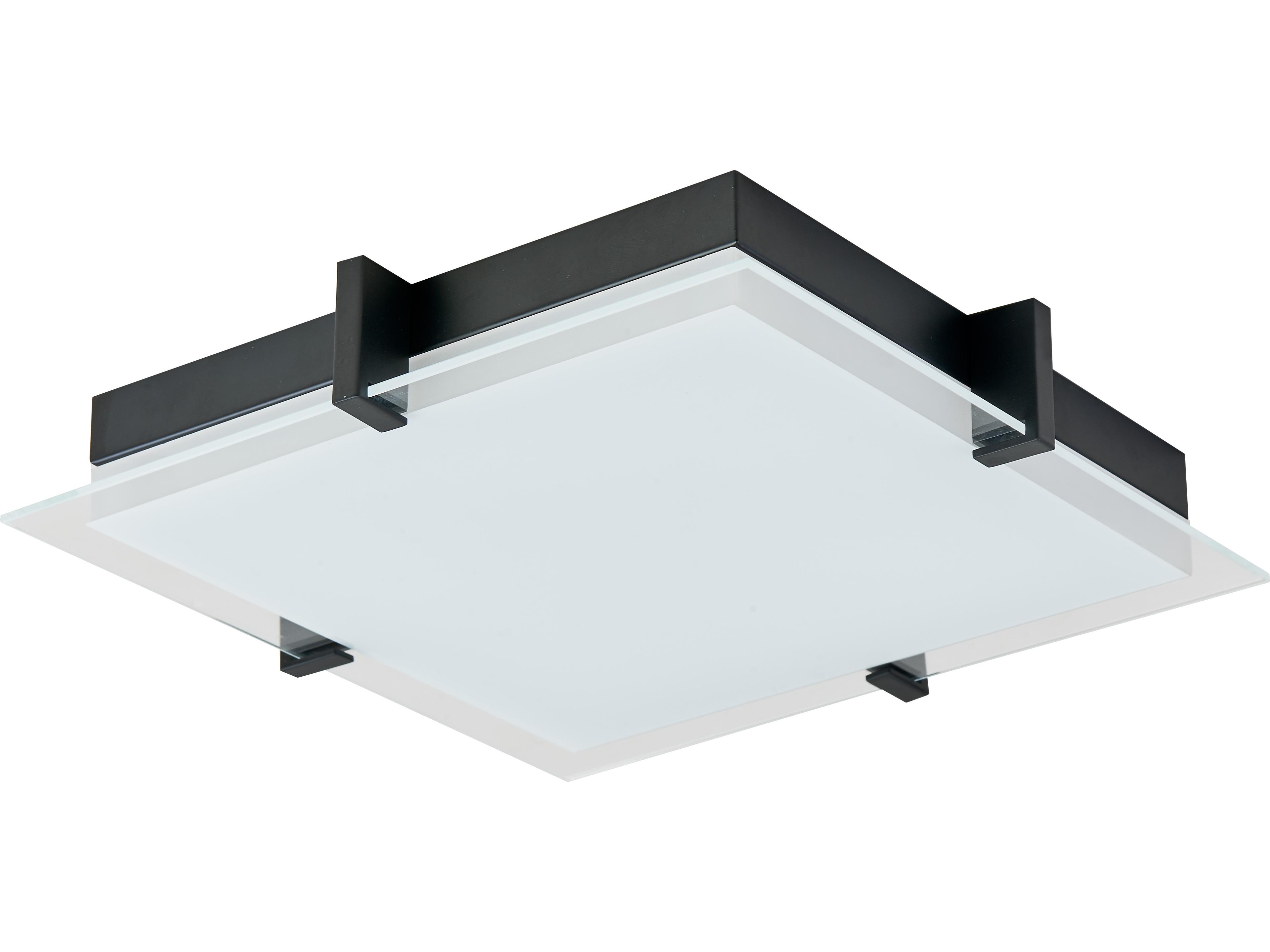 Abra Matrix 1-Light Black Flush Mount