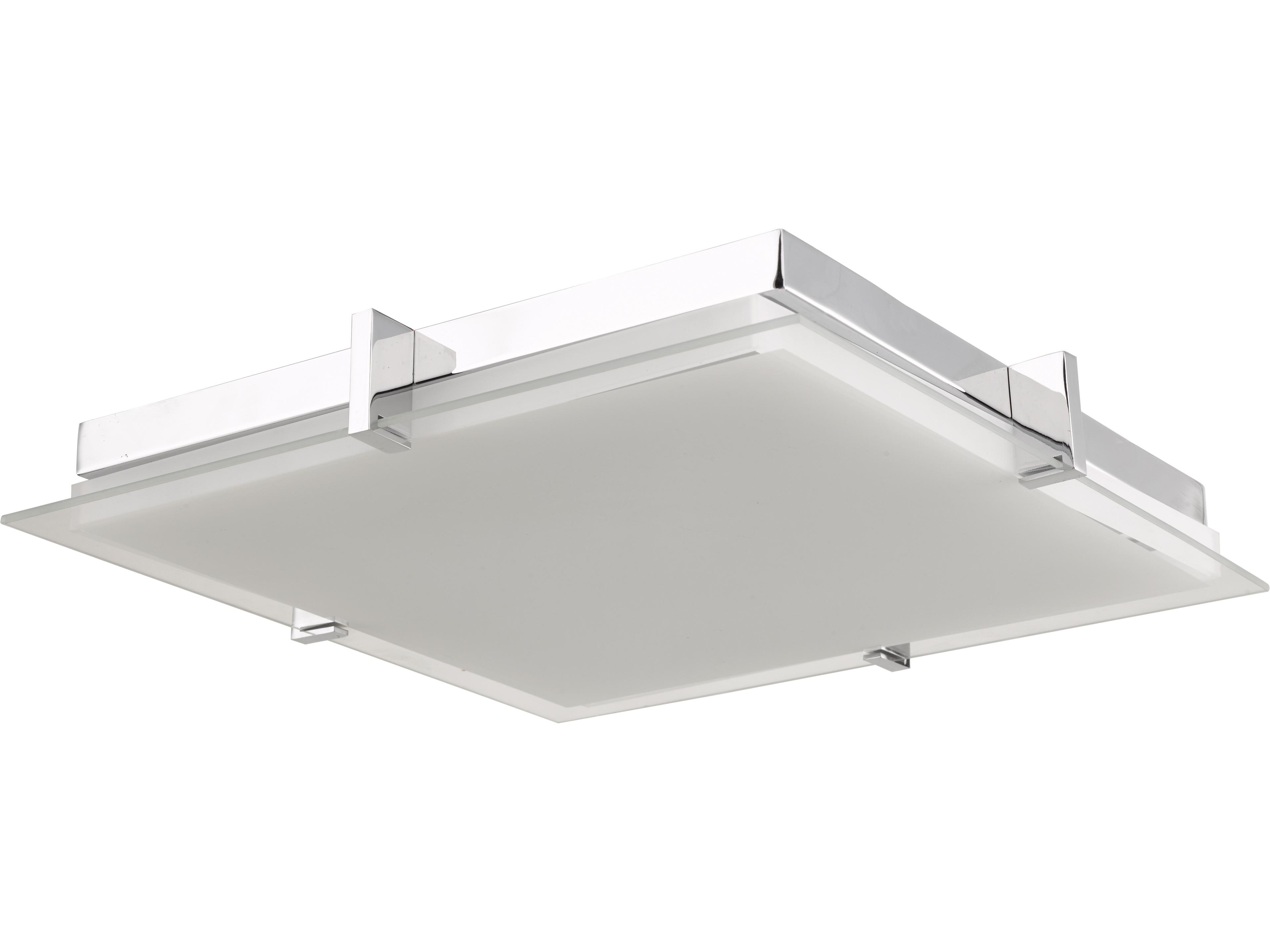 Abra Matrix 1-Light Chrome Flush Mount