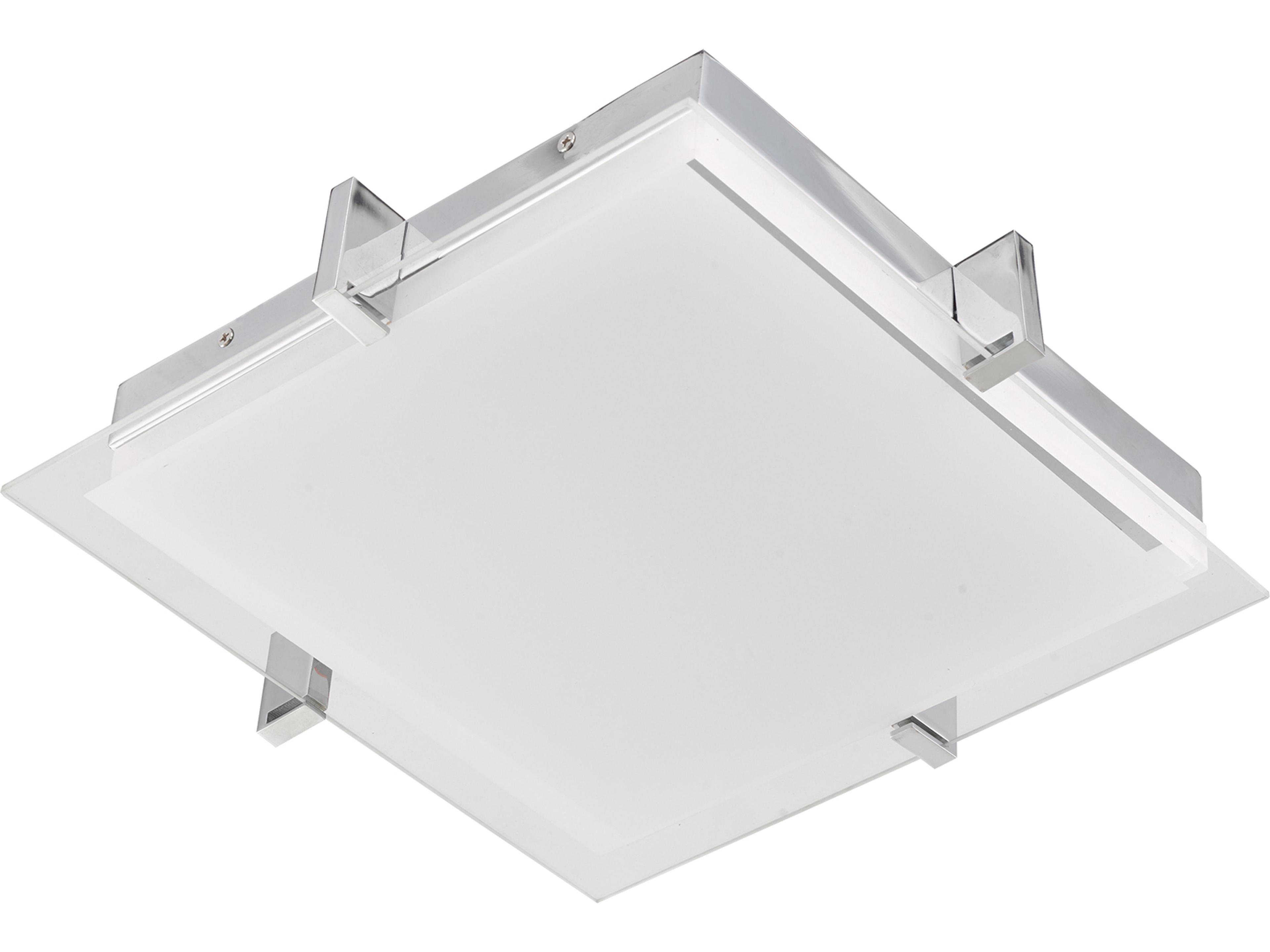 Abra Matrix 1-Light Chrome Flush Mount