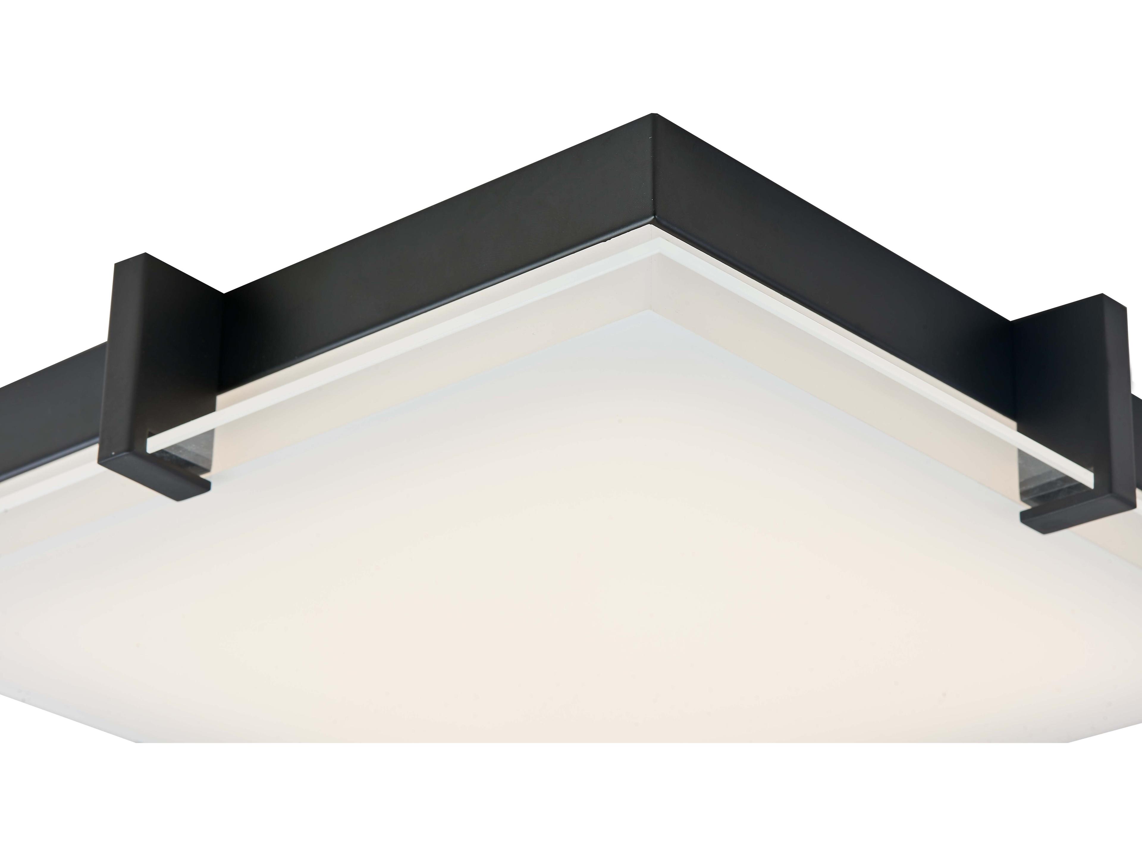 Abra Matrix 1-Light Black Flush Mount
