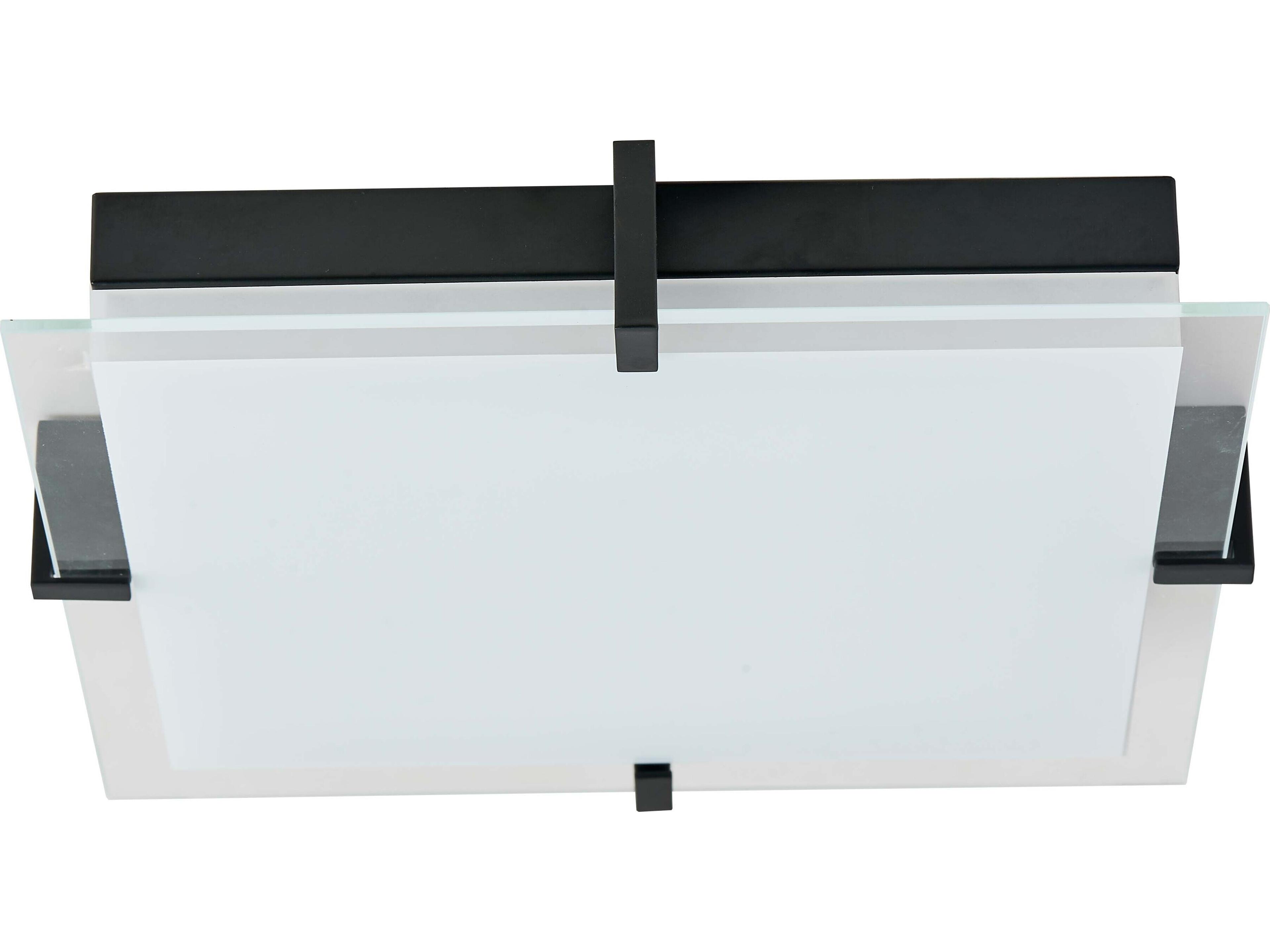 Abra Matrix 1-Light Black Flush Mount