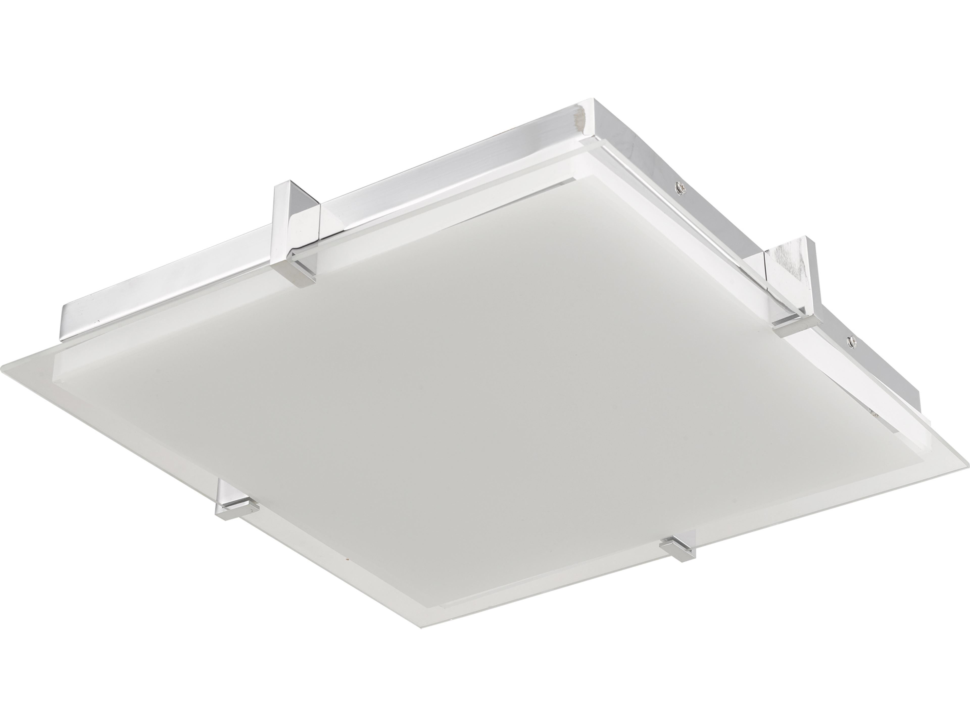 Abra Matrix 1-Light Chrome Flush Mount