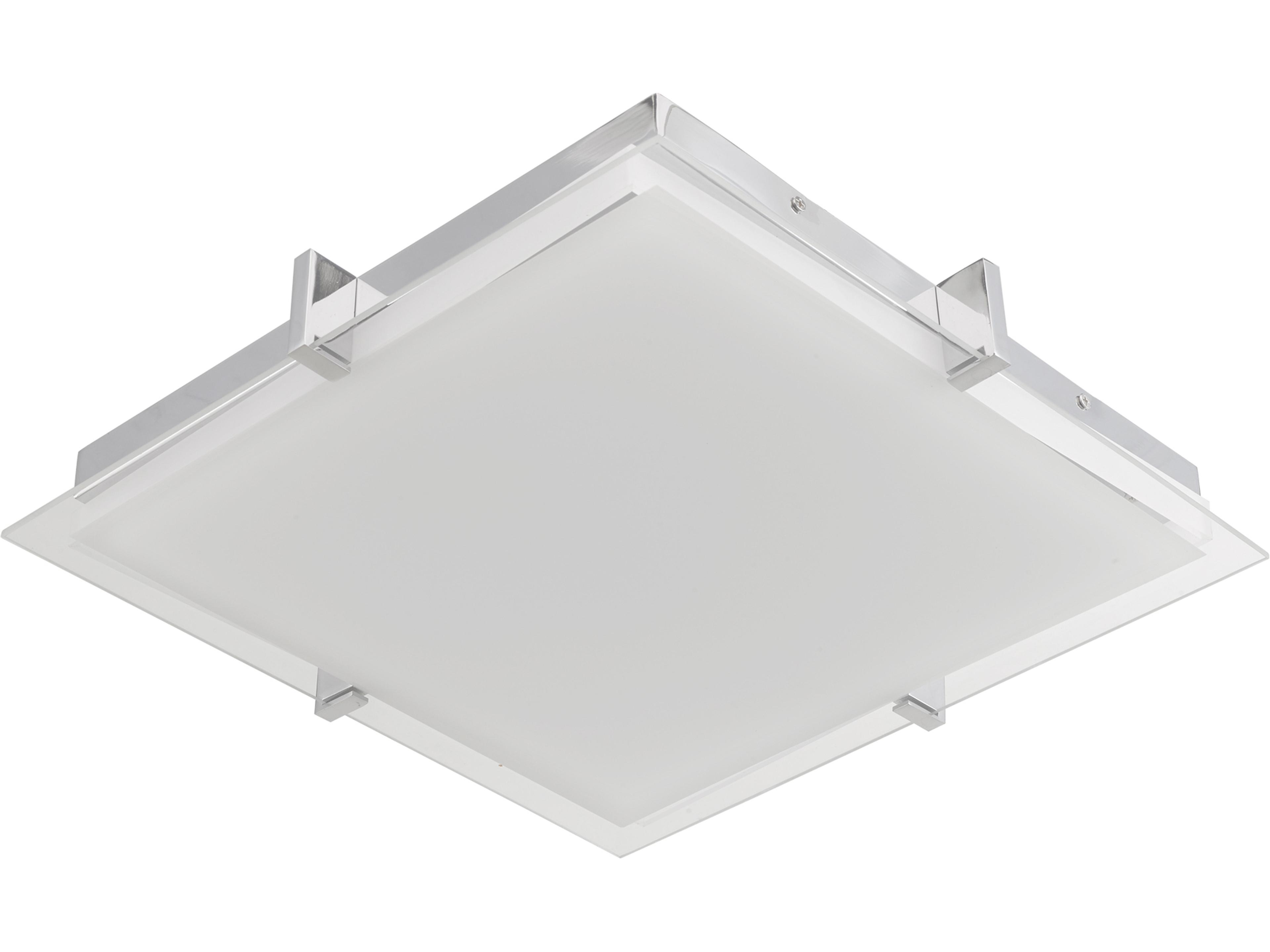 Abra Matrix 1-Light Chrome Flush Mount