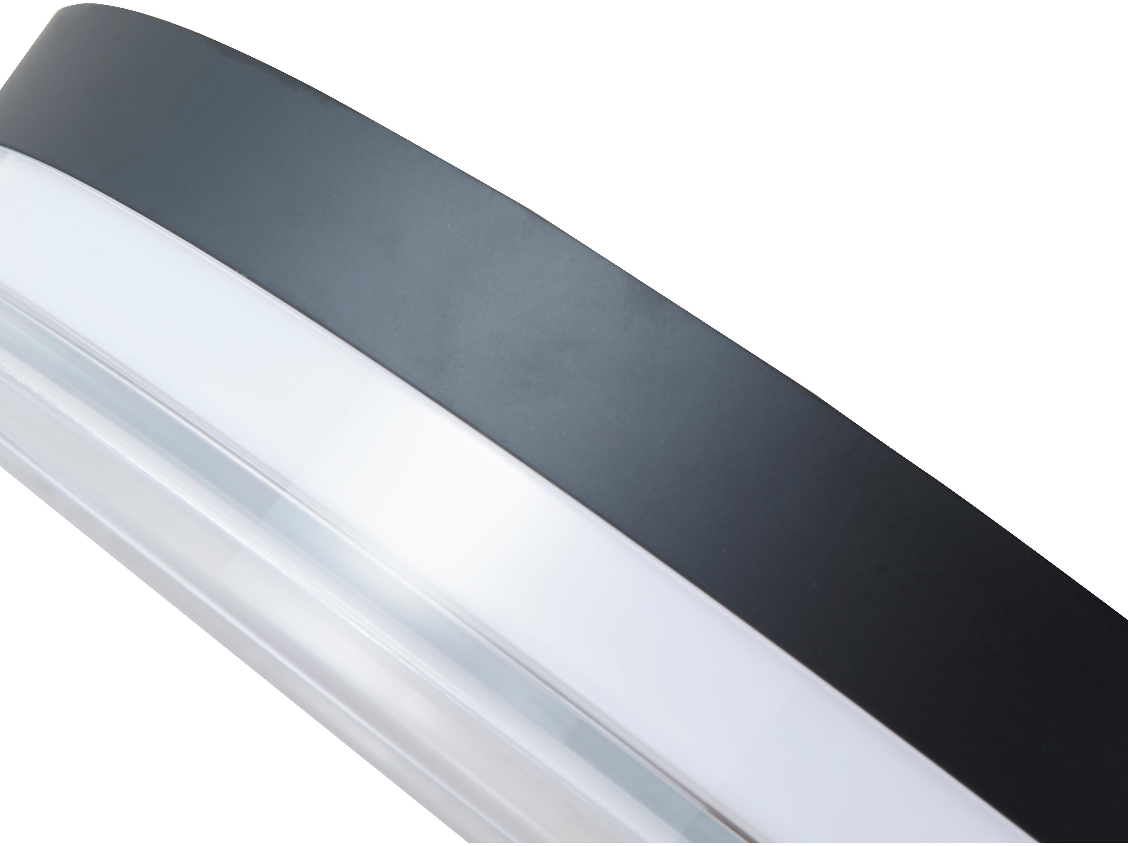 Abra Iris 1-Light Matte Black Round Flush Mount