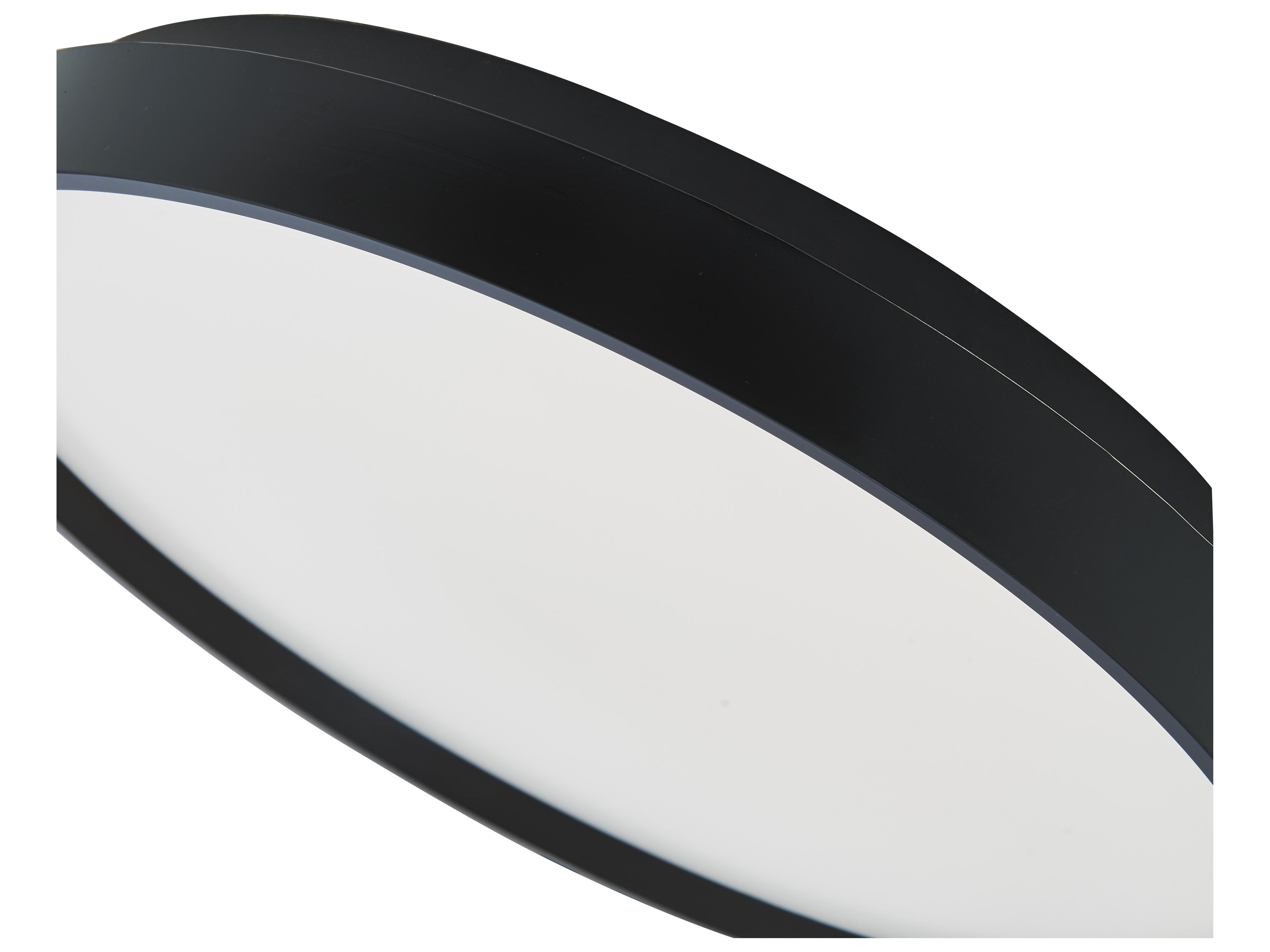 Abra Tambourine 1-Light Black Round Flush Mount