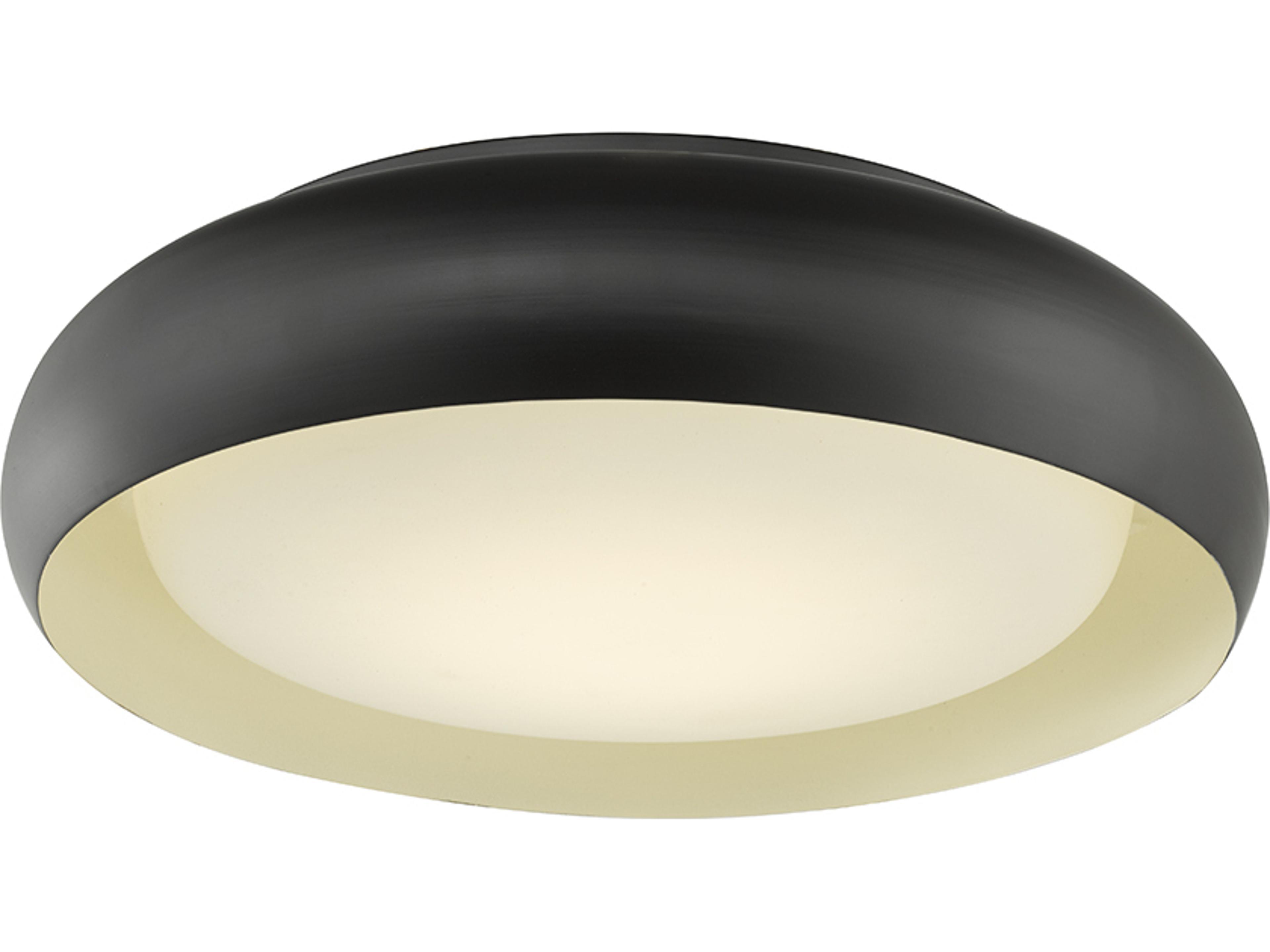 Euphoria LED Flush Mount Ceiling Light 15-Inch Bronze