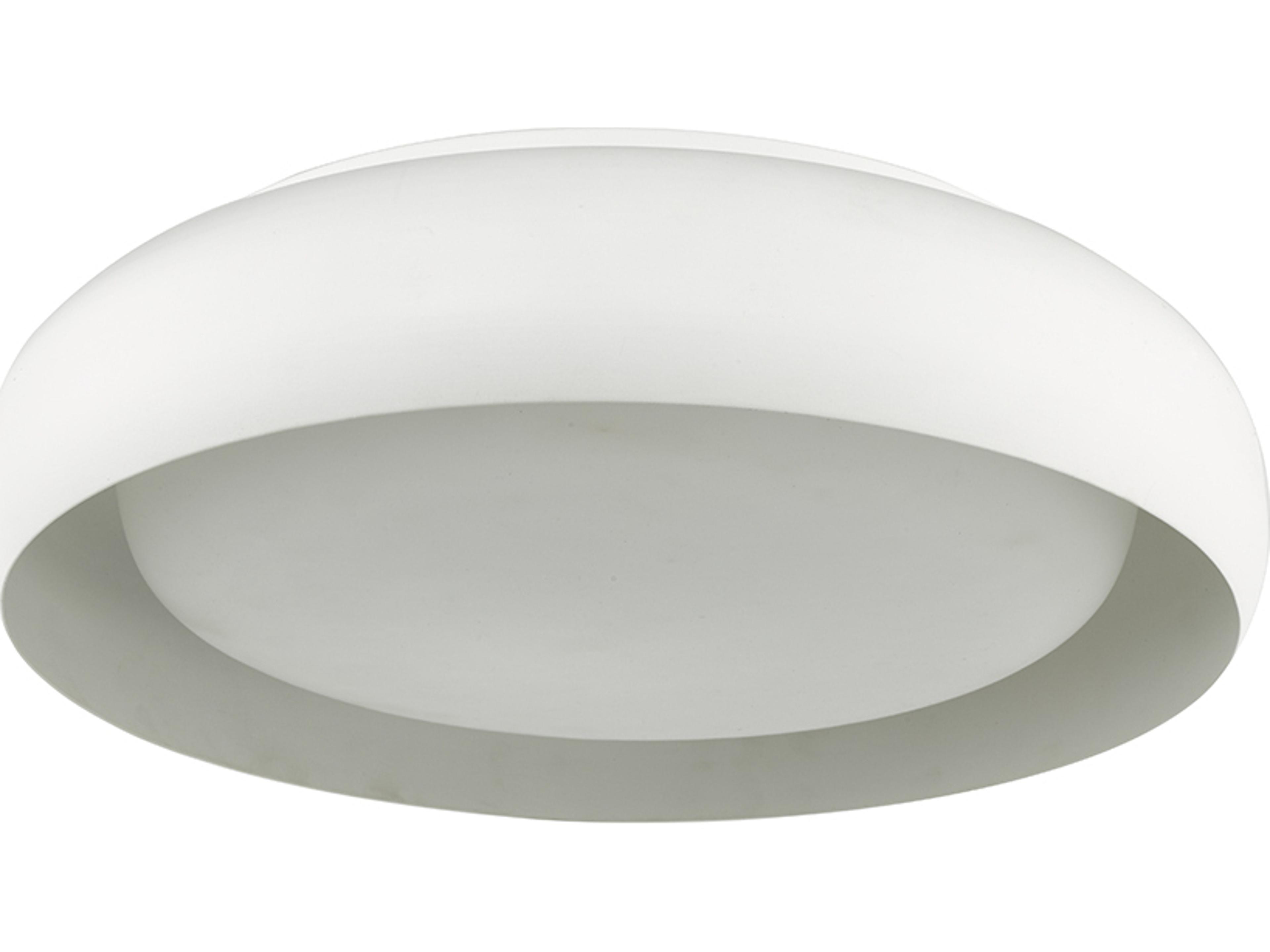 Abra Euphoria 1-Light White Round Flush Mount